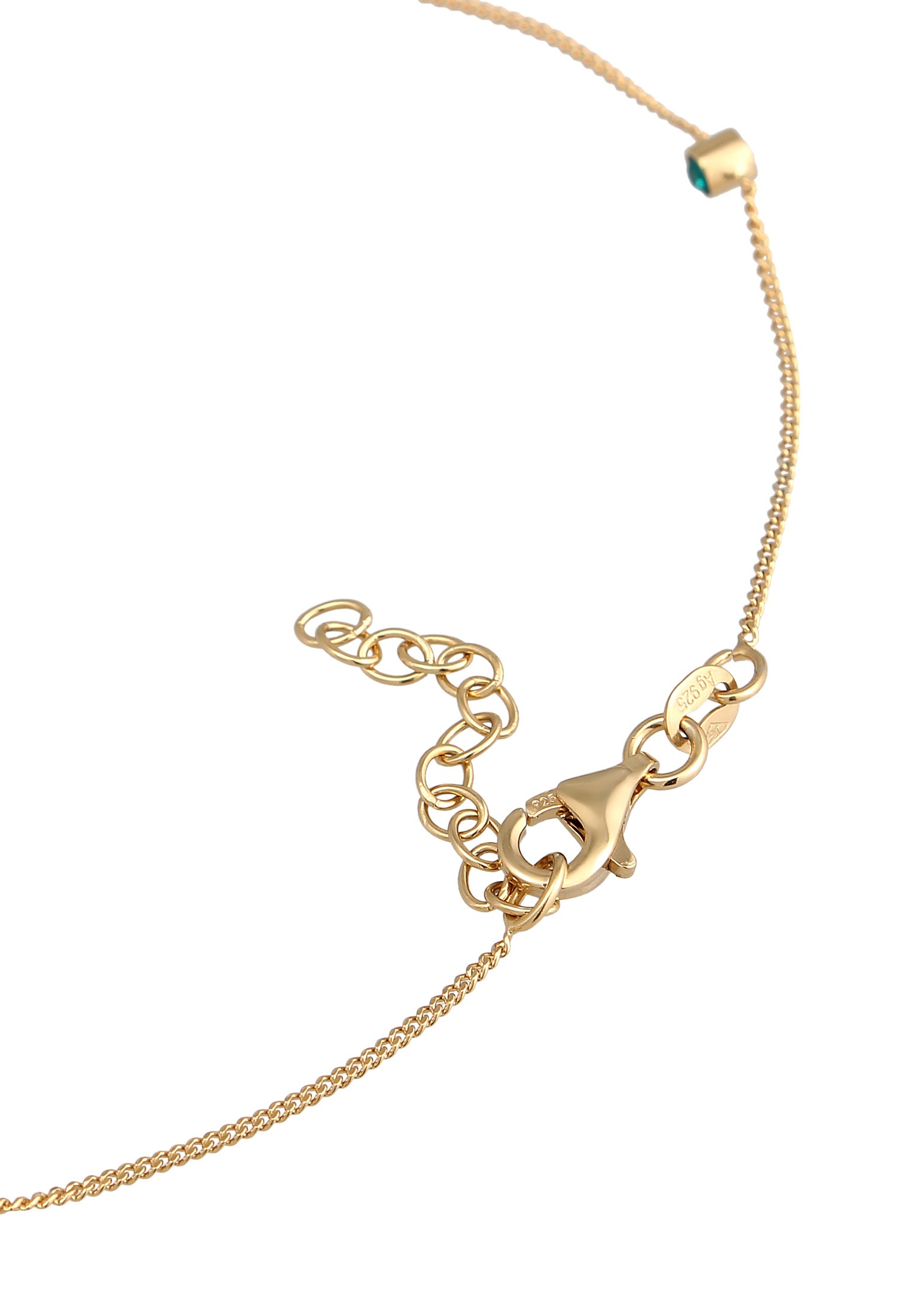 Elli Fußkette »Fußschmuck Fußkettchen 925 Silber, mit Kristallen von Swarovski®«