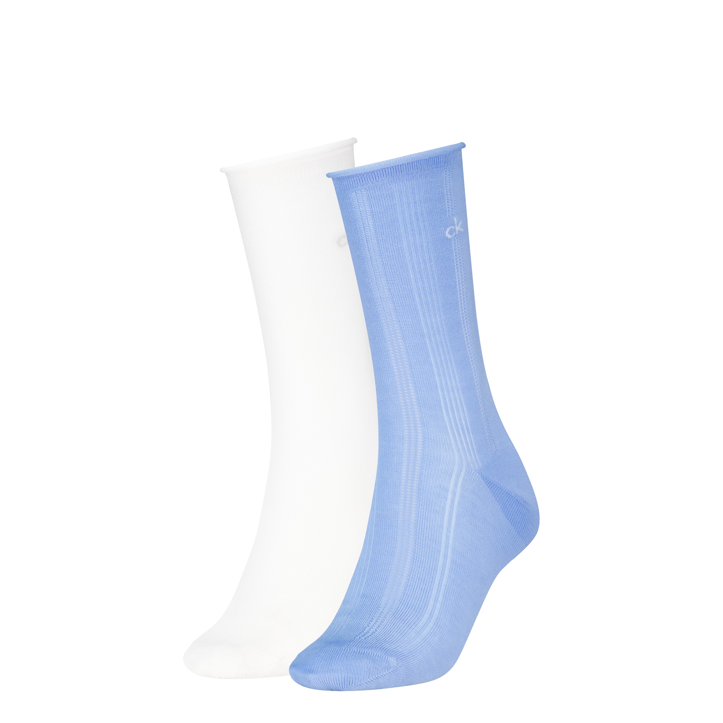 Calvin Klein Socken »CK WOMEN SOCK PELERINE« 2 Paar,  mit kleinem Rollbund, elastisch, Cotton-Mix