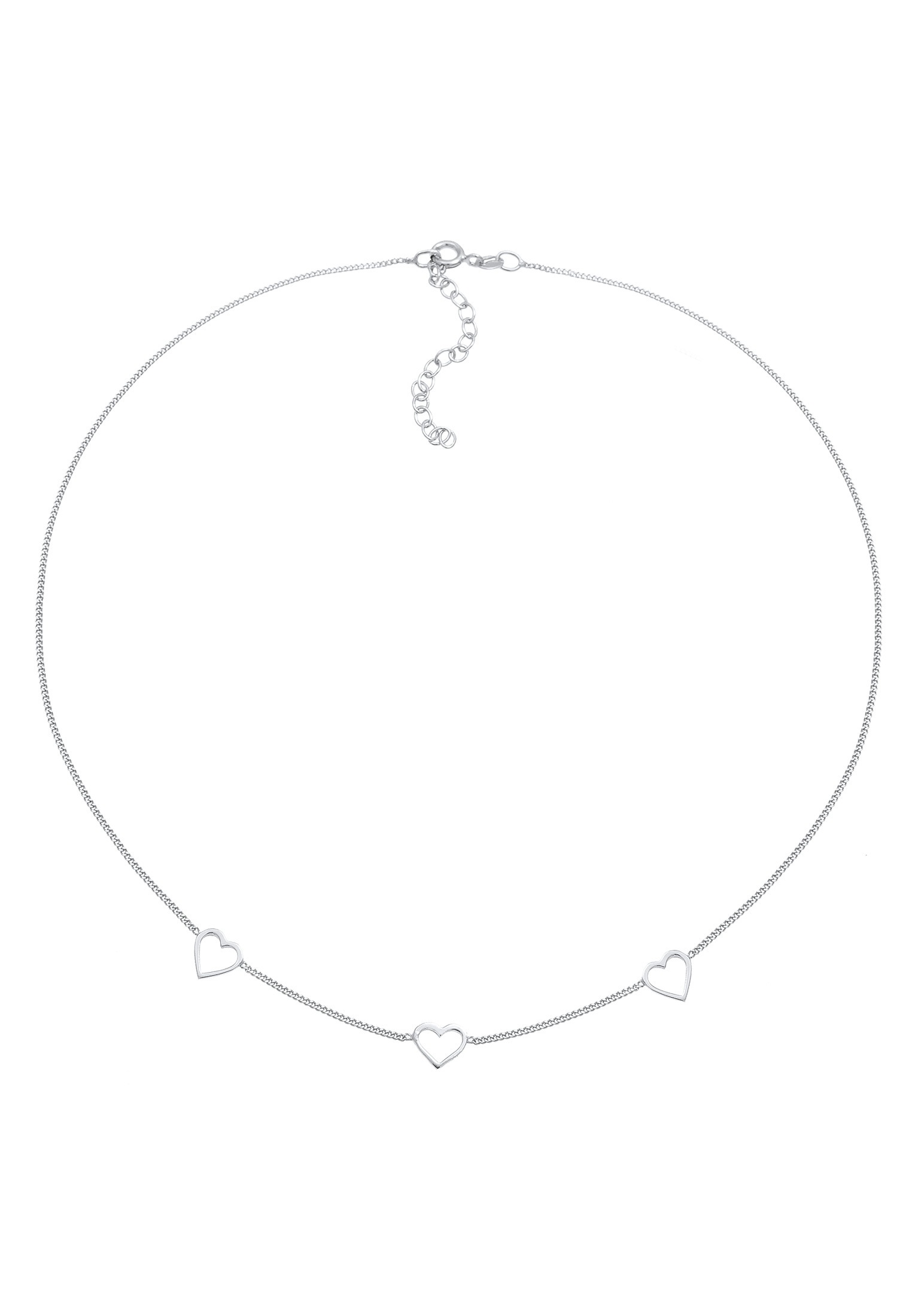 Elli Choker »Halskette Choker Herz Cut Out Liebe Romantik 925 Silber«