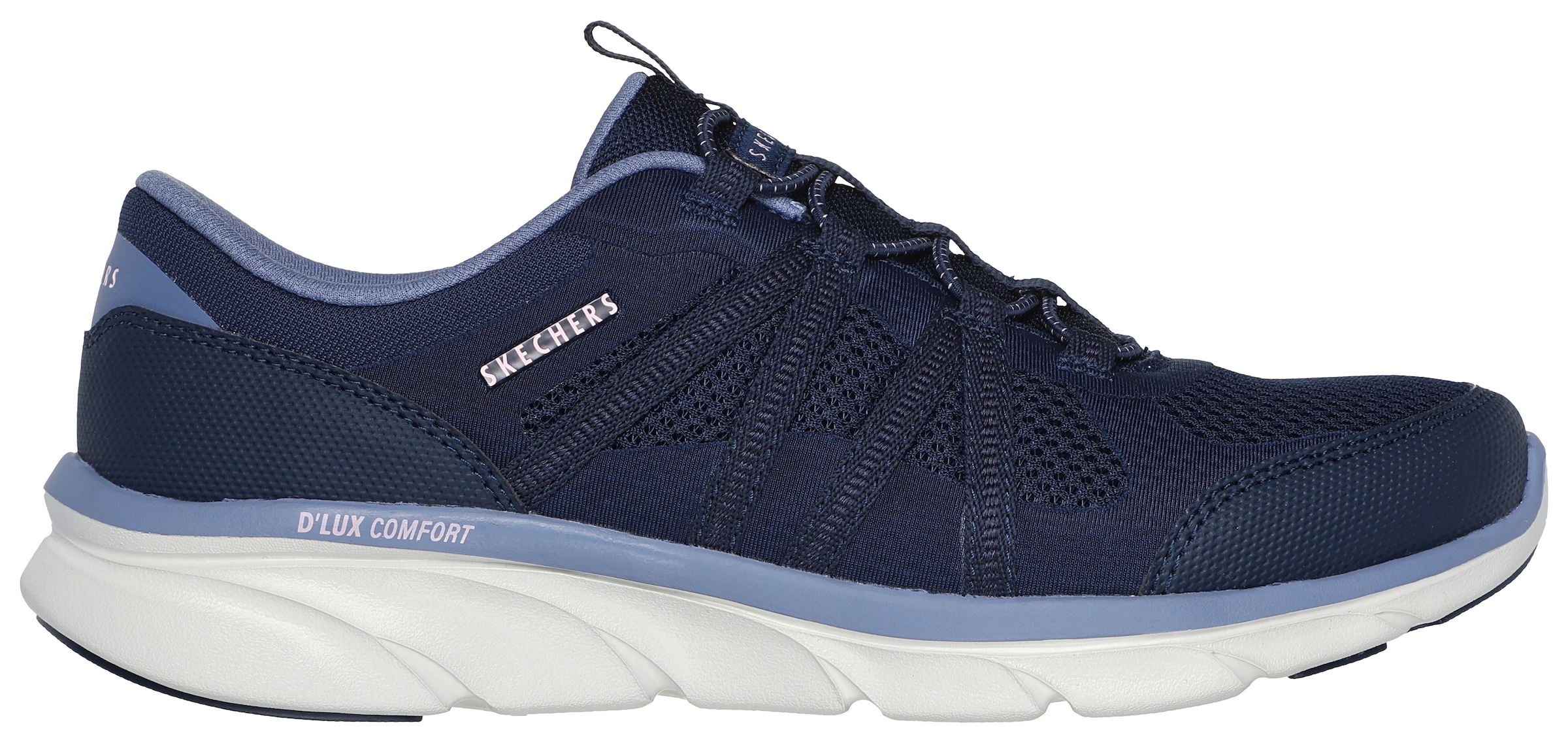 Skechers Slip-On Sneaker »D'LUX COMFORT-SURREAL«, Schlupfschuh, Slipper, Freizeitschuh in veganer Verarbeitung