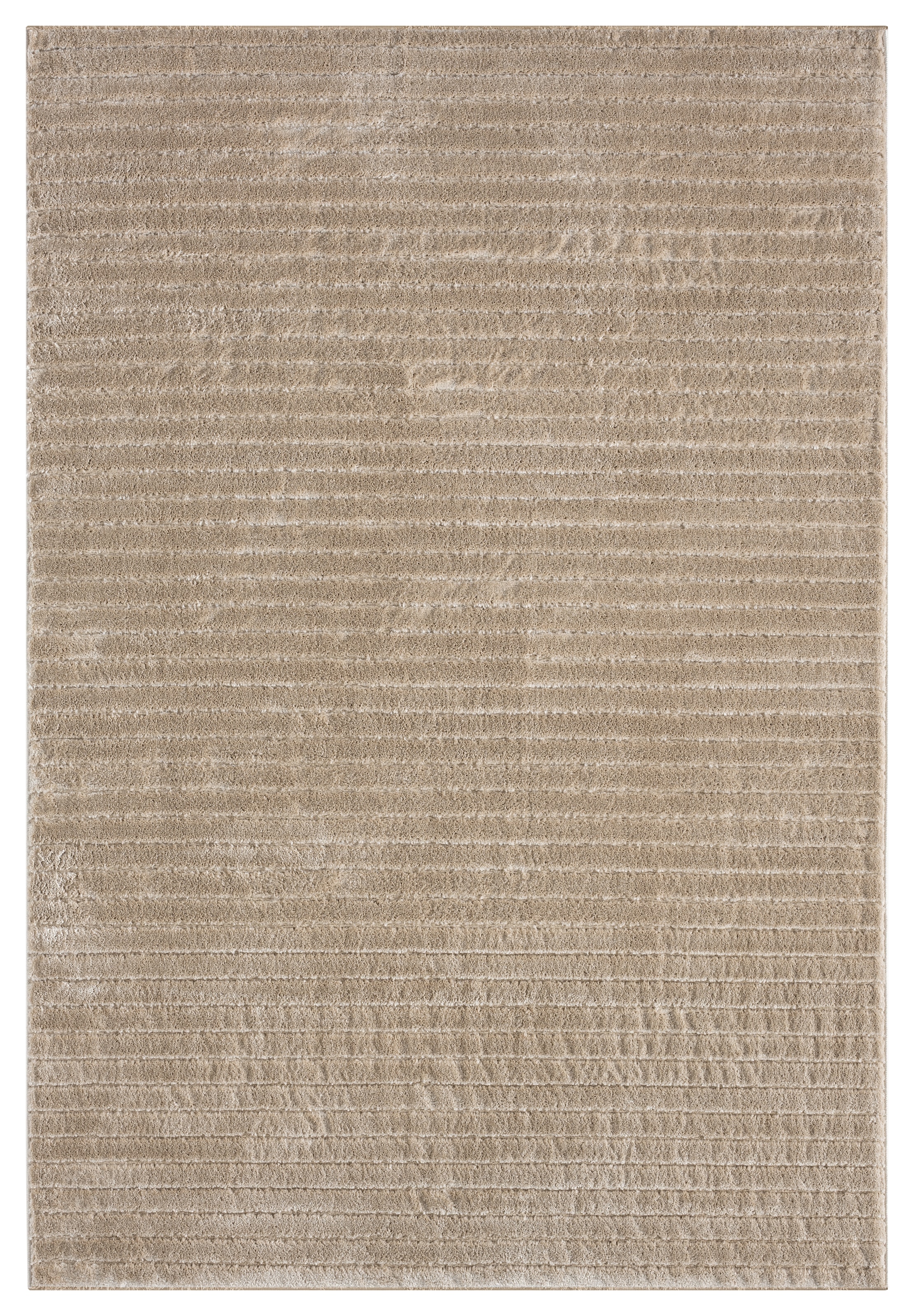 LeGer Home by Lena Gercke Teppich »Selma« rechteckig 19 mm Höhe Hoch-Tief-Struktur, Streifen Design, Wohnzimmer, Schlafzimmer