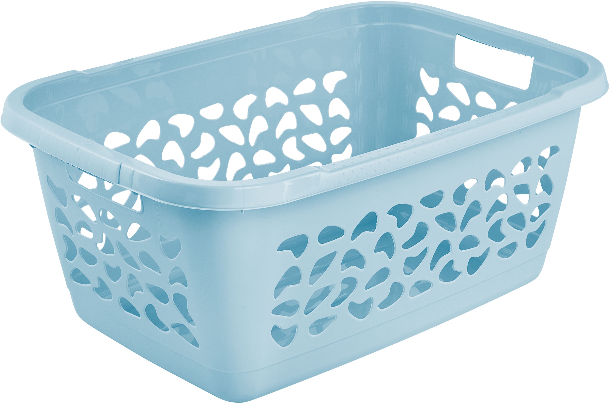keeeper Wäschekorb »jost, 2er Set, 65 x 44 x 28 cm, 52 l« praktische Griffe, platzsparend ineinander nestbar