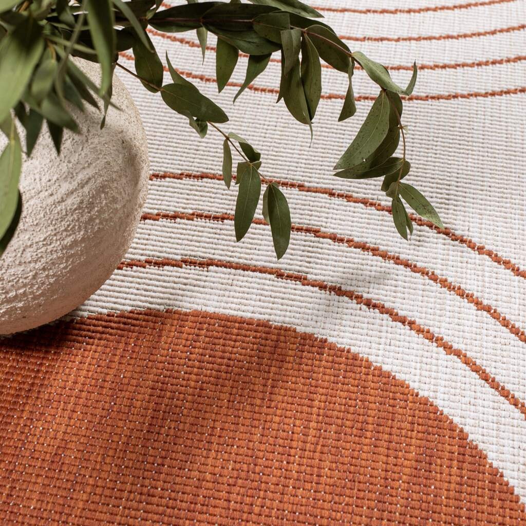 Carpet City Outdoorteppich »DUO RUG 5739«, rund, 5 mm Höhe, Wendeteppich Wetterfest In- & Outdoor, Balkon, Terrasse, Wohnzimmer