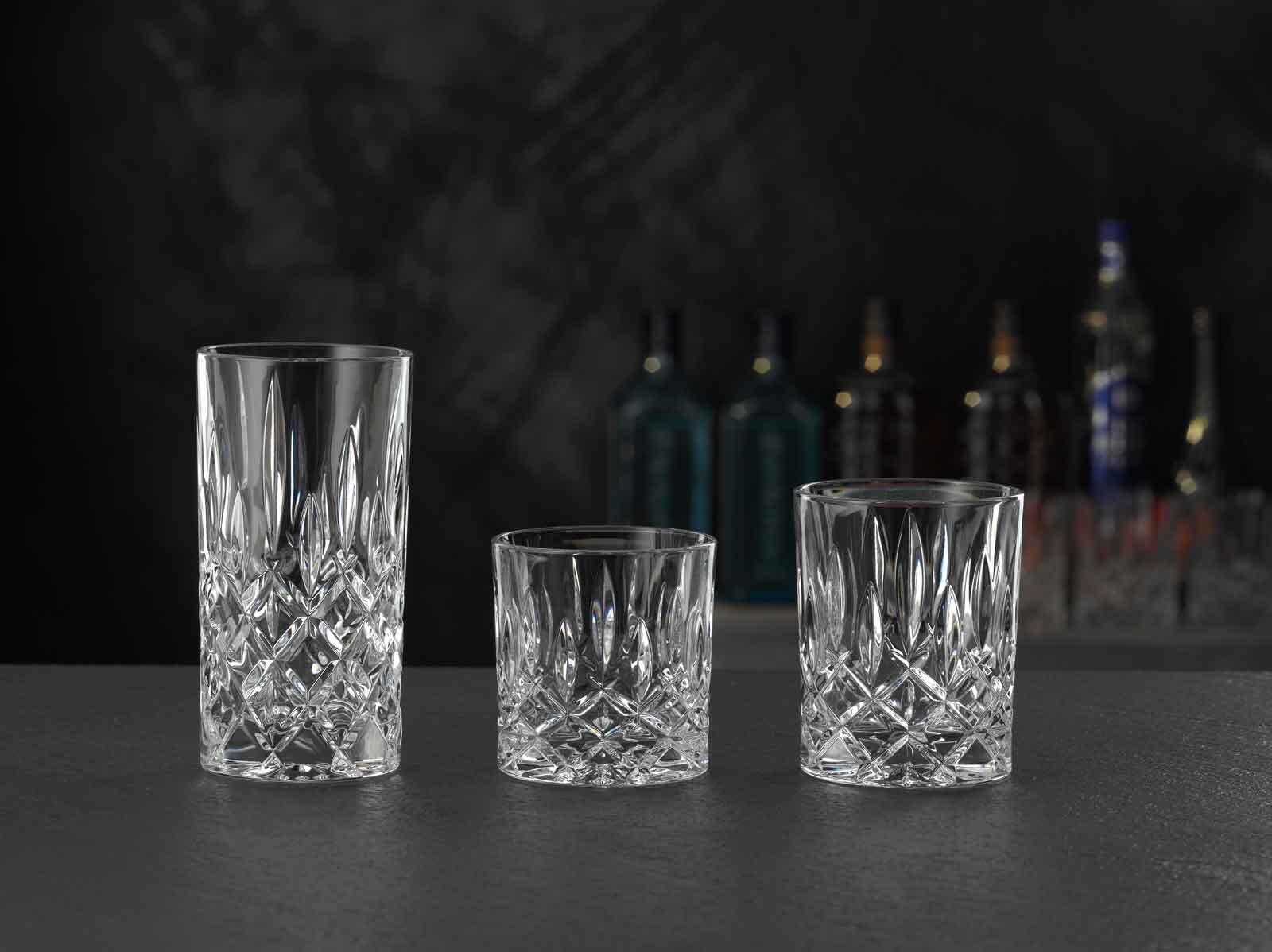 Nachtmann Gläser-Set »Bargläser Noblesse 18er Set transparent« Erhöhte Bruchfestigkeit, spülmaschinenfest, brillant und klar