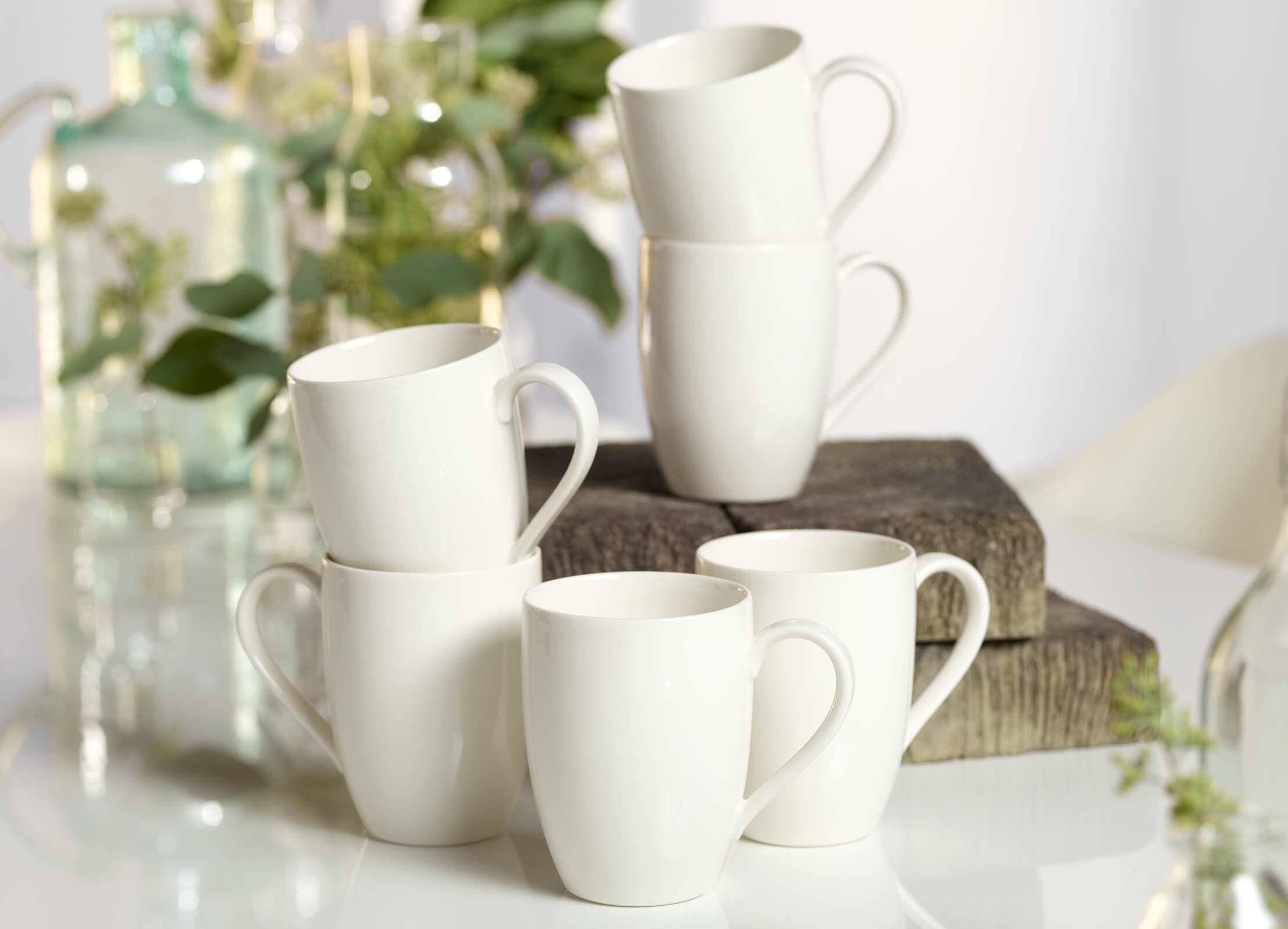 vivo Villeroy & Boch Group Becher »Kaffeebecher Basic White 260 ml 6er Set weiß«