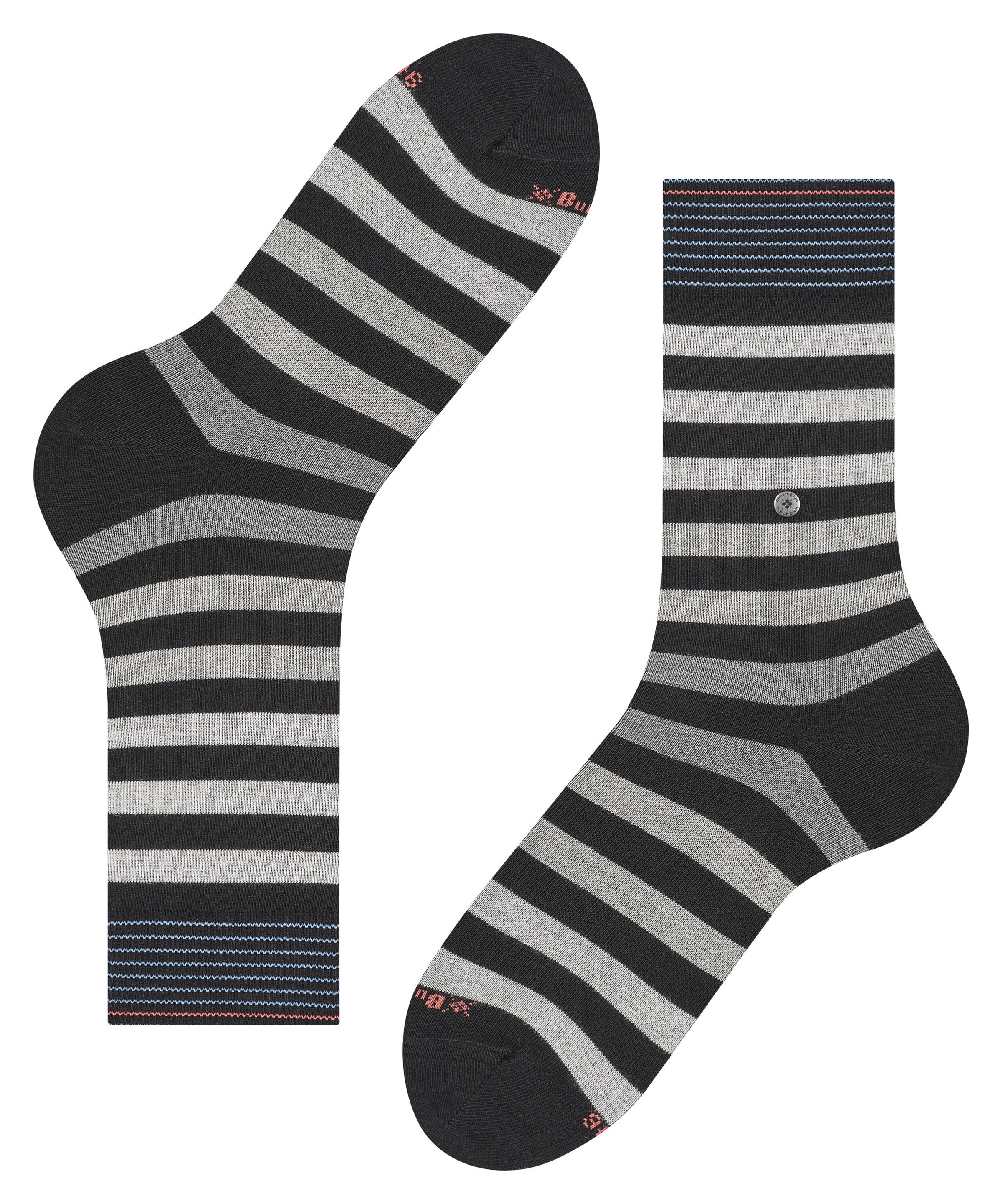 Burlington Socken »Blackpool« modernes Streifenmuster, Einheitsgröße 40-46, Burlington-Clip