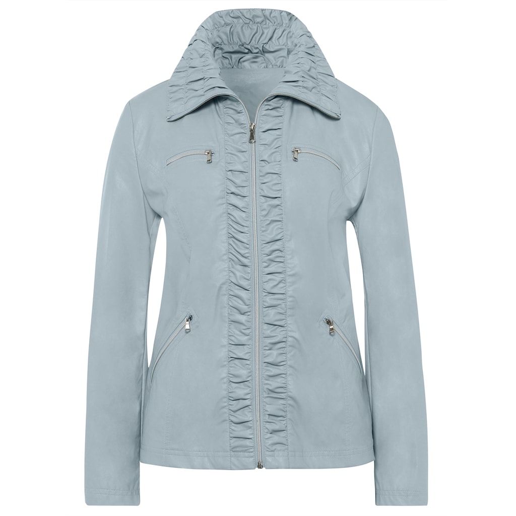 Classic Basics Lederimitatjacke, ohne Kapuze