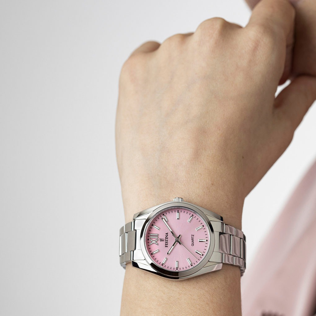 Festina Quarzuhr »Boyfriend Collection«, Armbanduhr, Damenuhr, Edelstahlarmband, analog