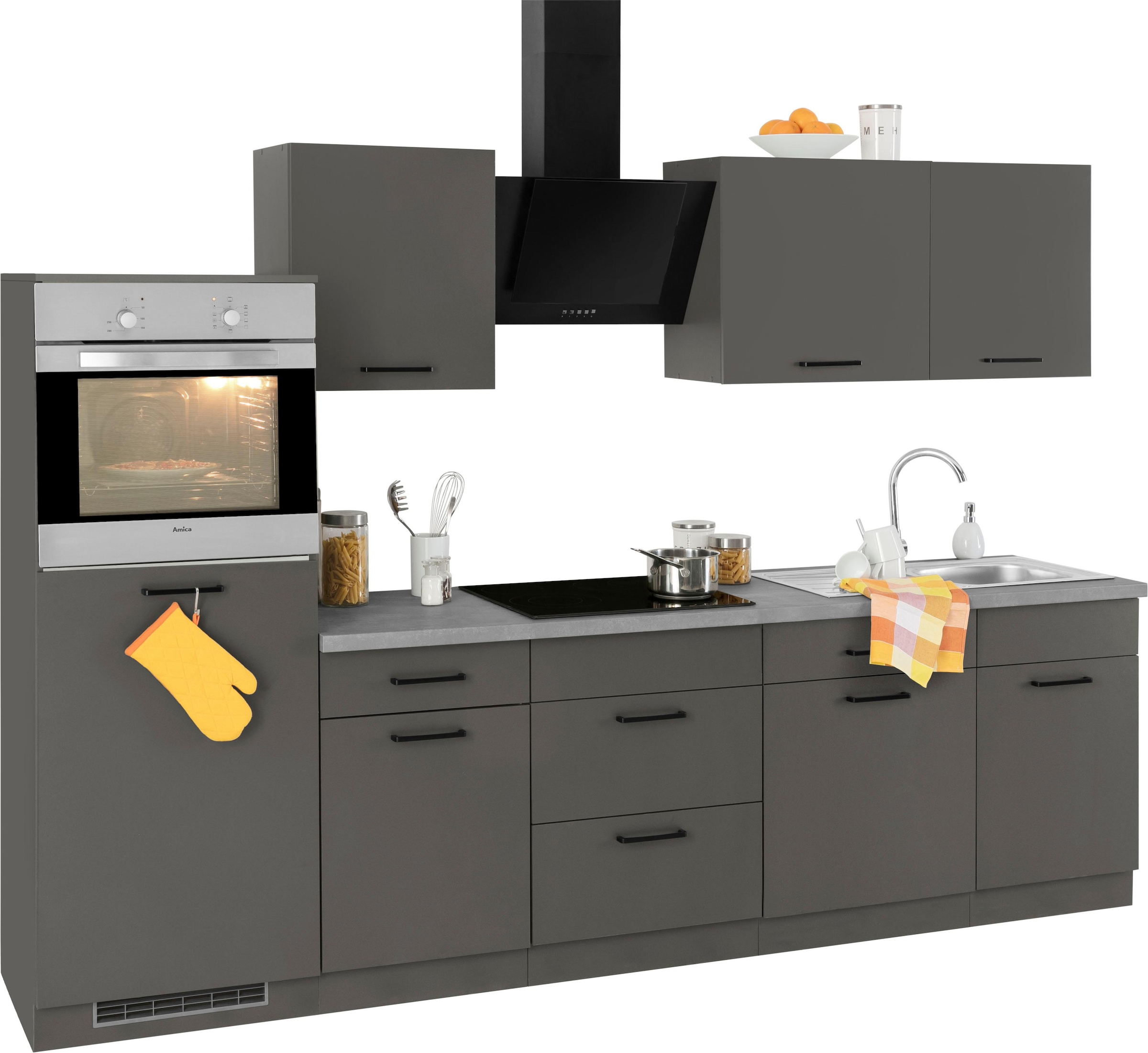 Küchen Küchenzeile Online im »Esbo«, 280 cm Shop wiho OTTO E-Geräte, Breite ohne
