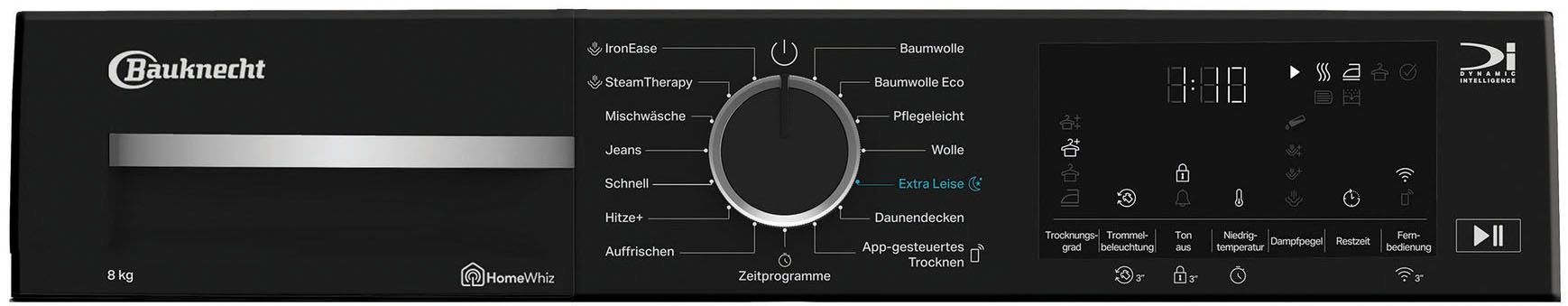 BAUKNECHT Wärmepumpentrockner »BT 87A WB«, Adaptive Dry – optimiert Programme mit KI-Algorithmen