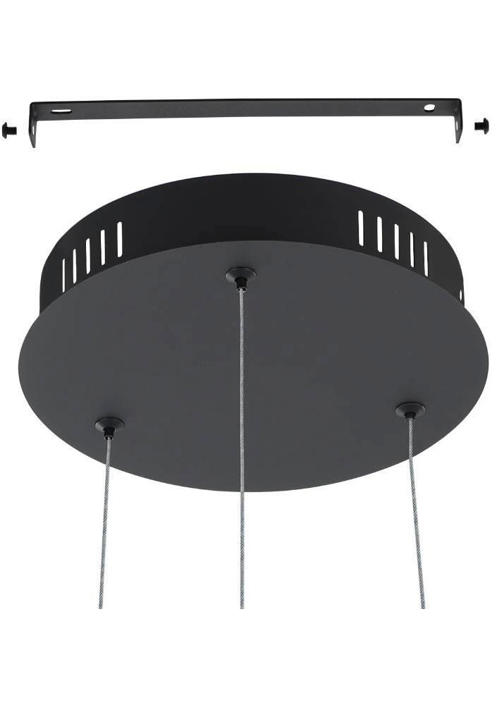EGLO Hängeleuchte »CORREDERA Pendellampe, Kunststoff, Stahl, IP20, Esszimmerlampe, Lampe«, 1 flammig, Leuchtmittel LED-Modul | LED wechselbar, Elegante Hängelampe für Esszimmer, Küche oder Wohnzimmer