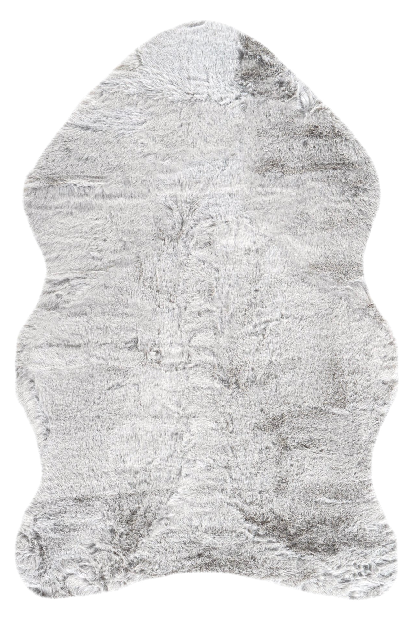 Obsession Fellteppich »Infinity 201« fellförmig 40 mm Höhe Kunstfell, Uni Farben, Kaninchenfell Haptik, supersoft