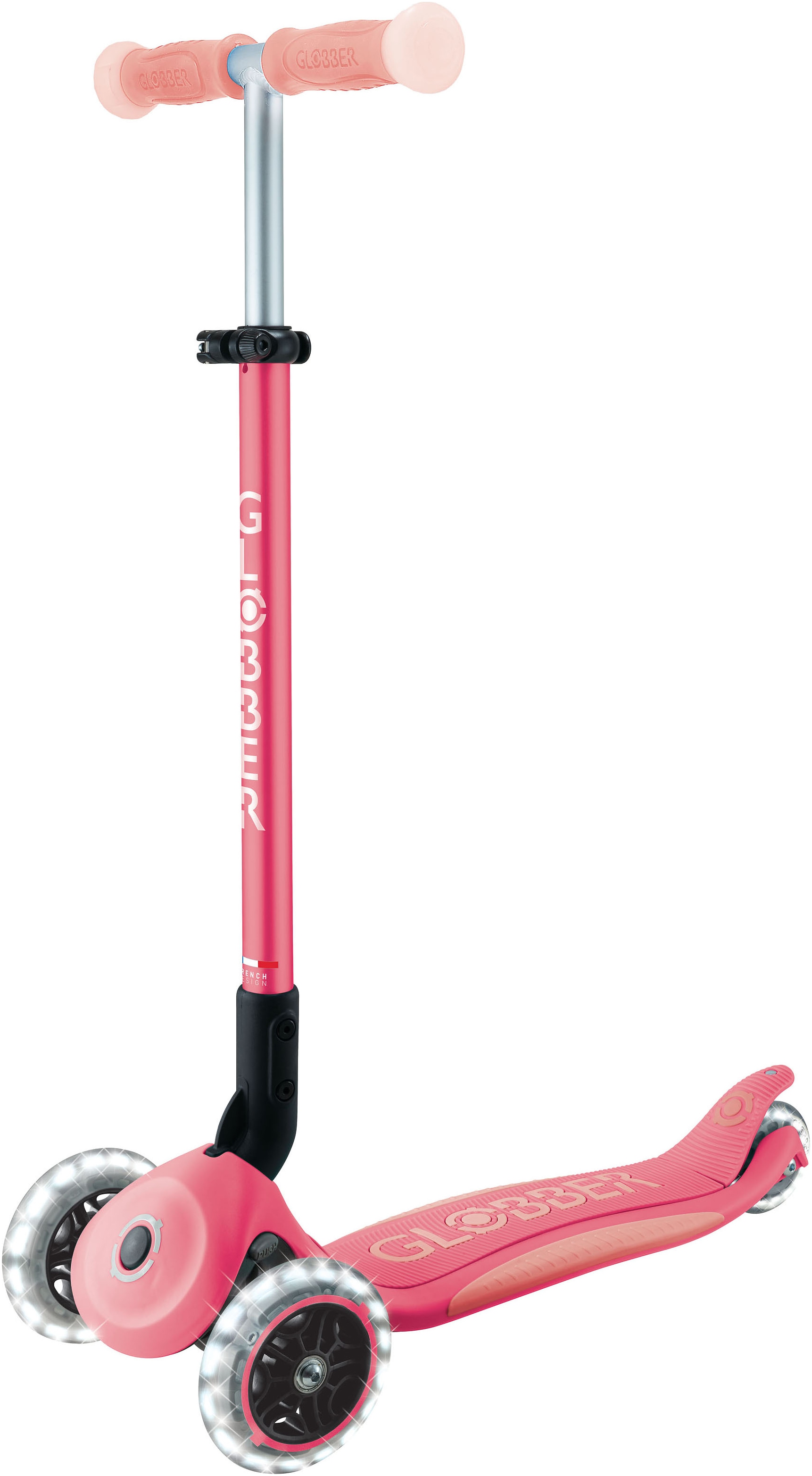 Globber Tretroller »ELITE GLOW LIGHTS, mit Leuchtrollen und Glow-Effekt«