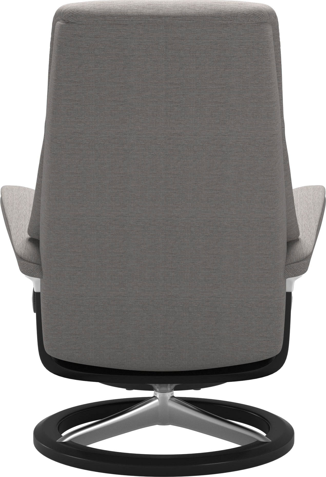 Stressless® Relaxsessel »View«, (Set, Relaxsessel mit Hocker), mit Signature Base, Größe M,Gestell Schwarz