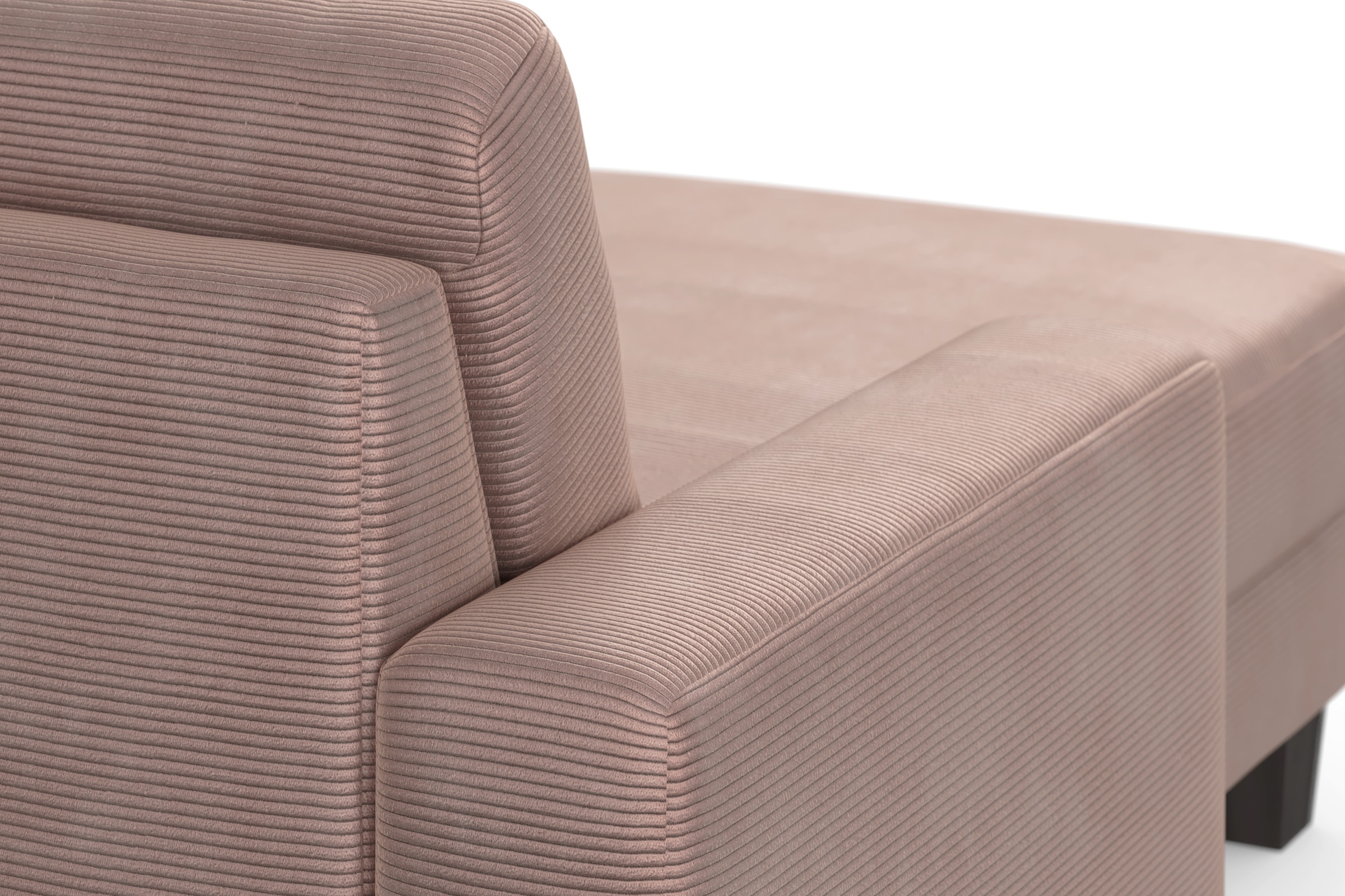 Home affaire Wohnlandschaft »Summer U-Form« mit oder ohne Bettfunktion und Bettkasten, wengefarbene Holzfüße