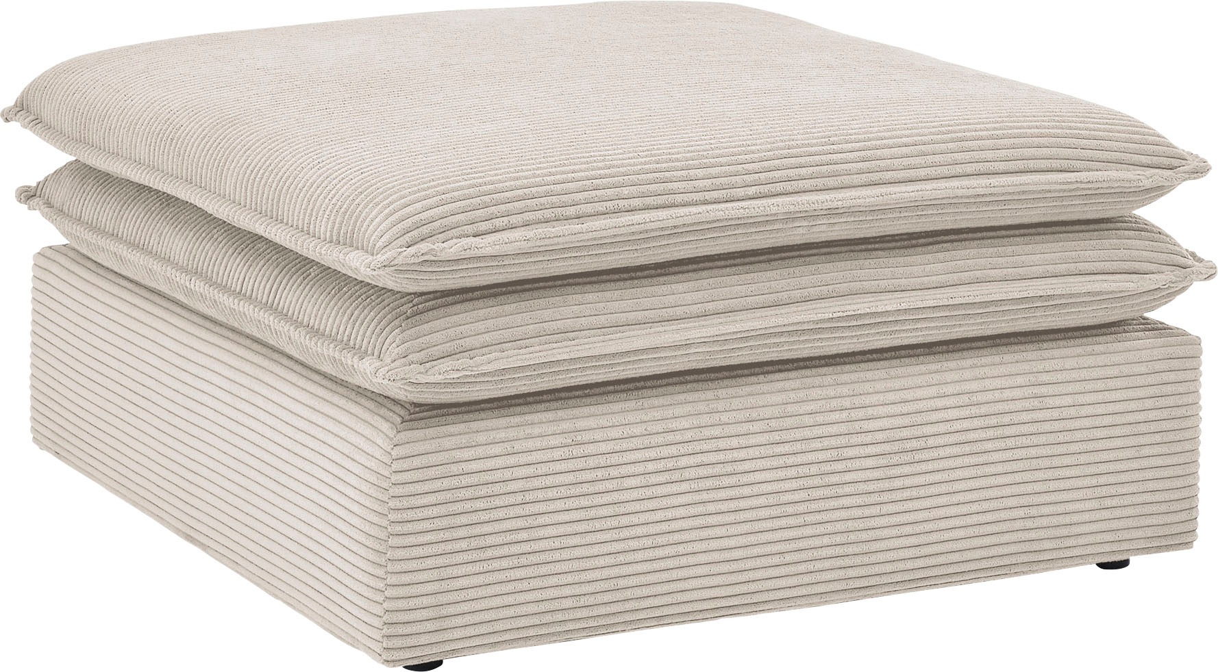 Places of Style Hocker »PIAGGE«, Hochwertiger Cord, passend zum Loveseat PIAGGE