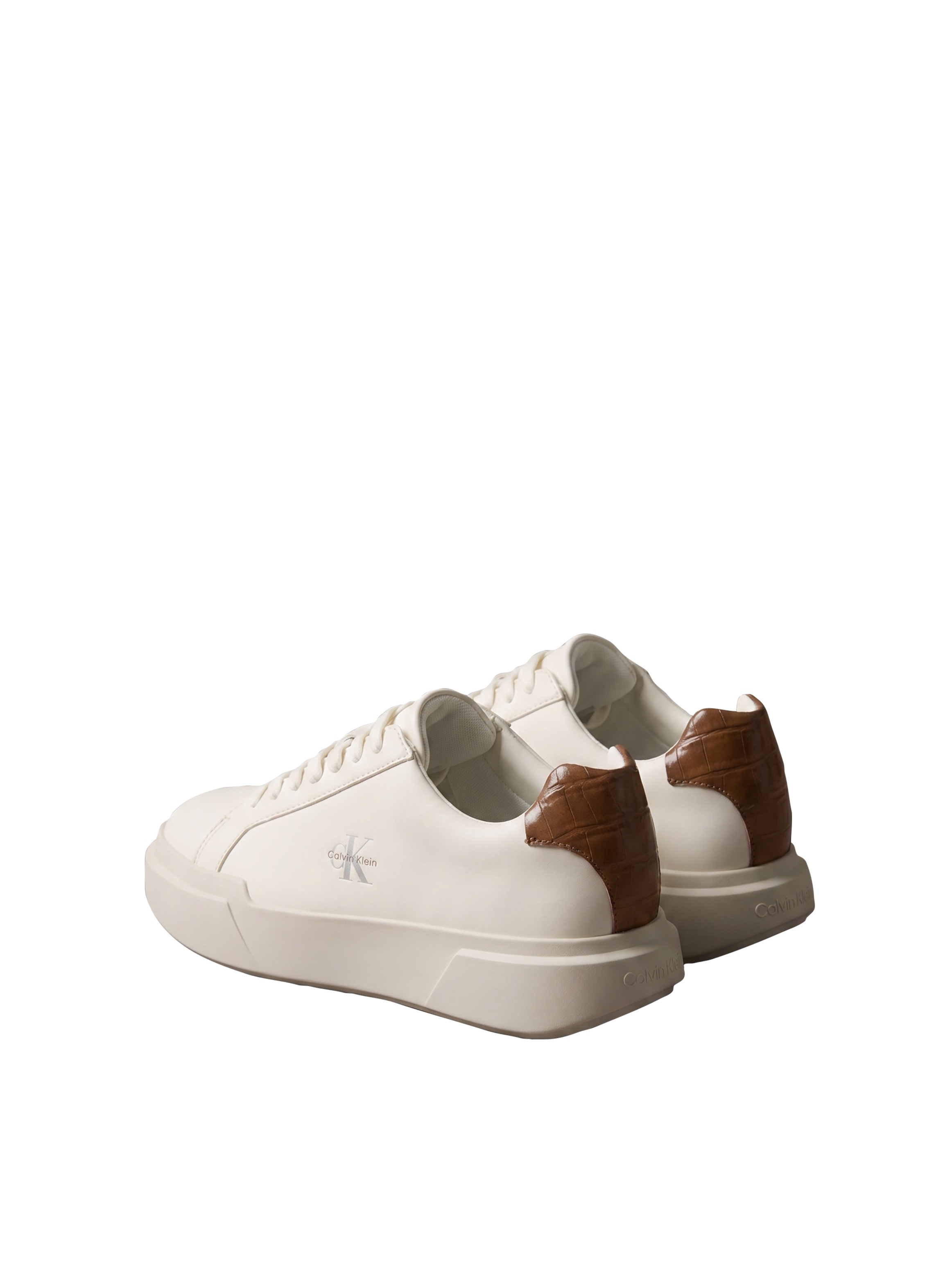 Calvin Klein Plateausneaker »CHUNKY CUPS LACEUP LTH BT CROC«  Schnürschuh, Freizeitschuh, Halbschuh mit seitlichem CK-Logo