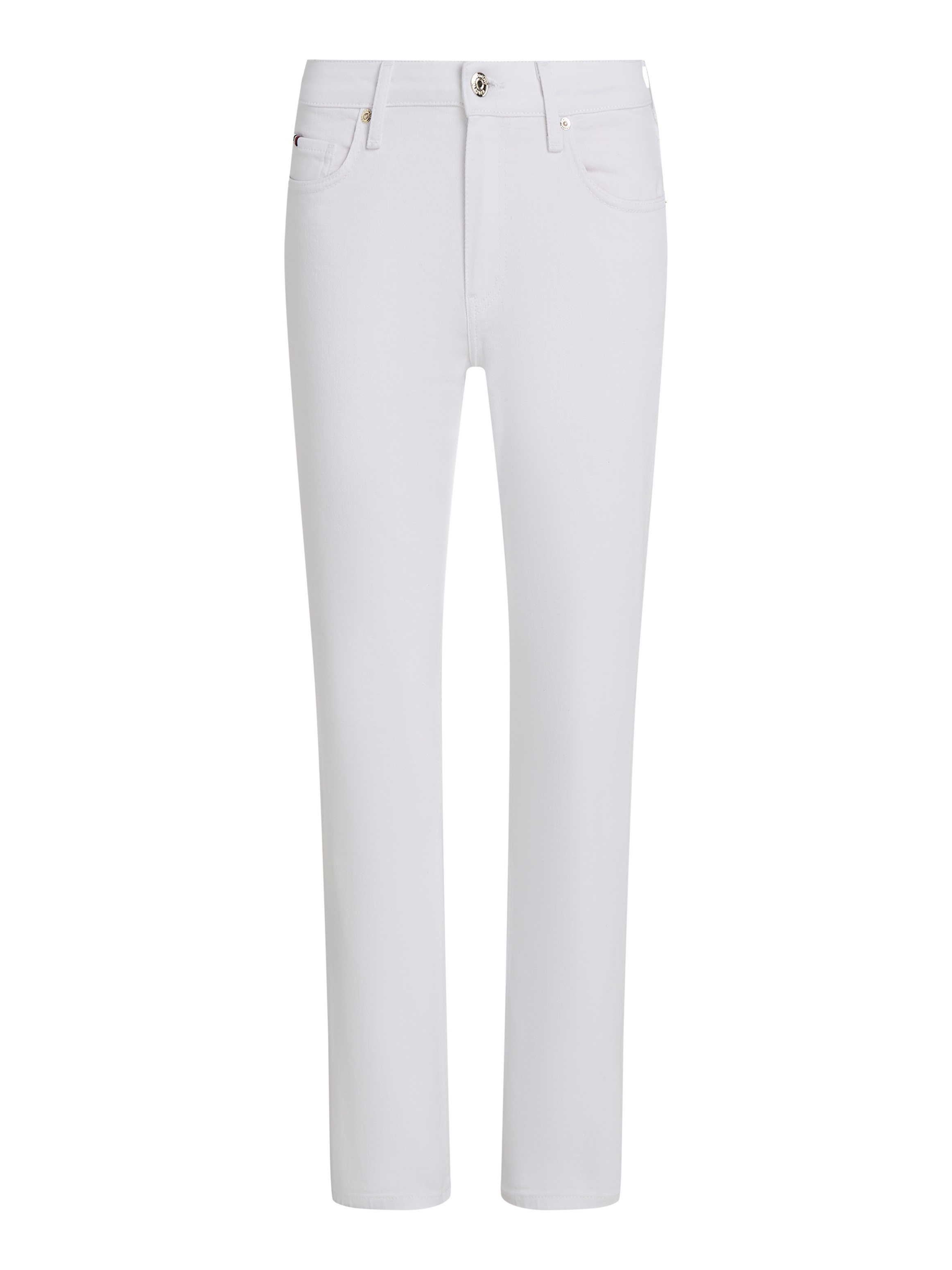 Tommy Hilfiger Straight-Jeans »CLASSIC STRAIGHT RW ECRU«, mit Logo-Badge, in Knöchellänge