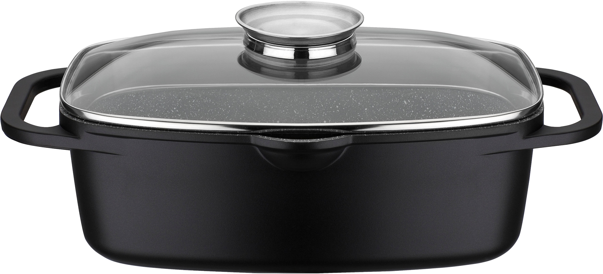 GSW Bräter »Gourmet Grantit«, Aluminiumguss, (Set, 2 tlg.), Induktion, 6 Liter, inkl. Servierzange