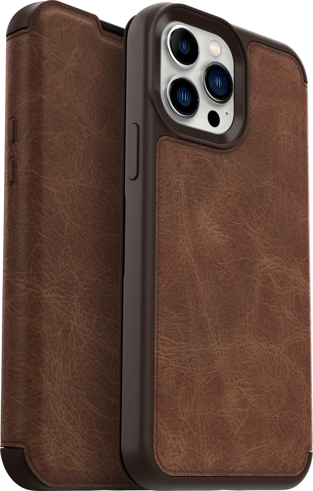 Otterbox Handyhülle »Strada Folio Series für Apple iPhone 13 Pro Max, Espresso Brown«