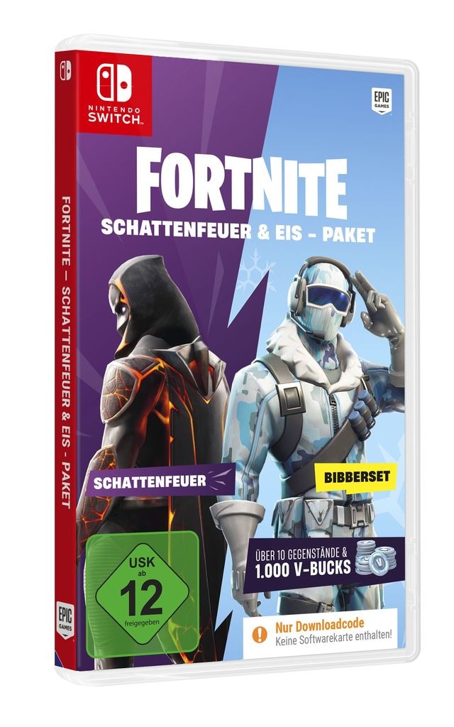 Epic Games Spielesoftware »Fortnite Schattenfeuer & Eis Paket (Code in Box)« Nintendo Switch