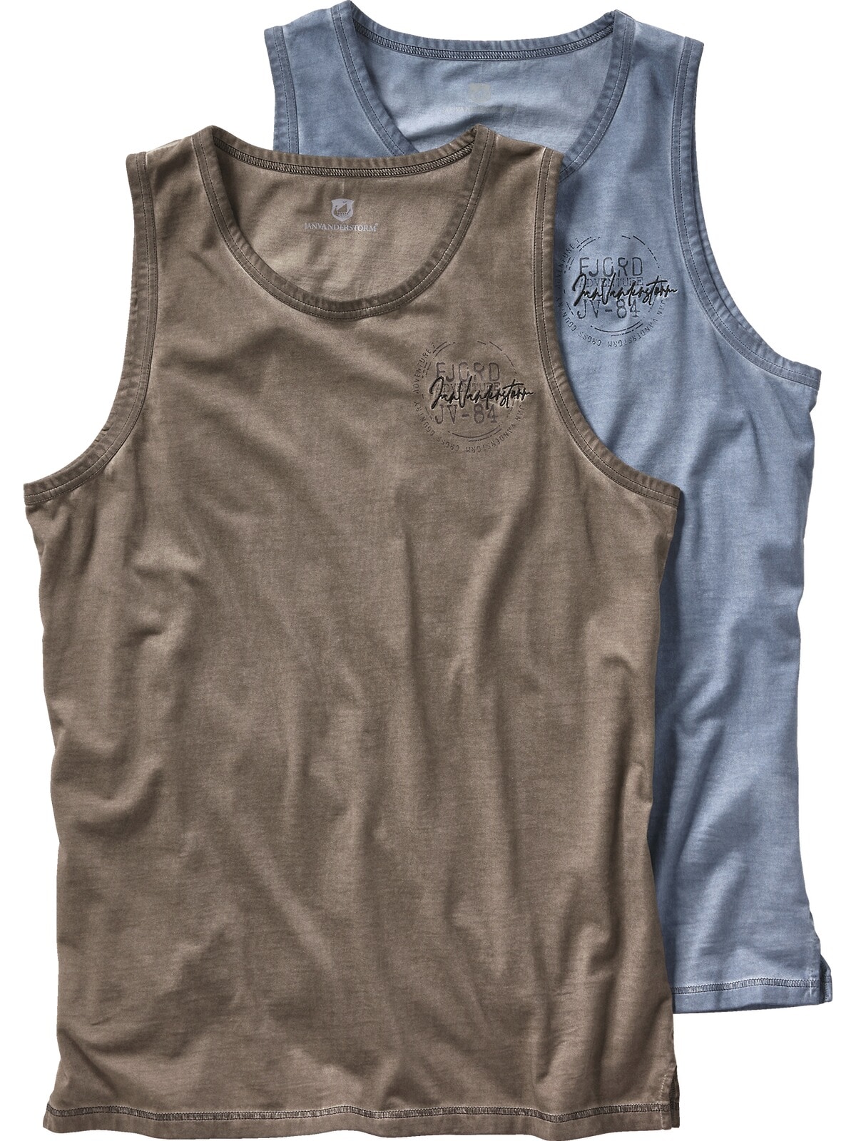 Jan Vanderstorm Tanktop »Doppelpack Tanktop MIKJAN«, (2 tlg.)