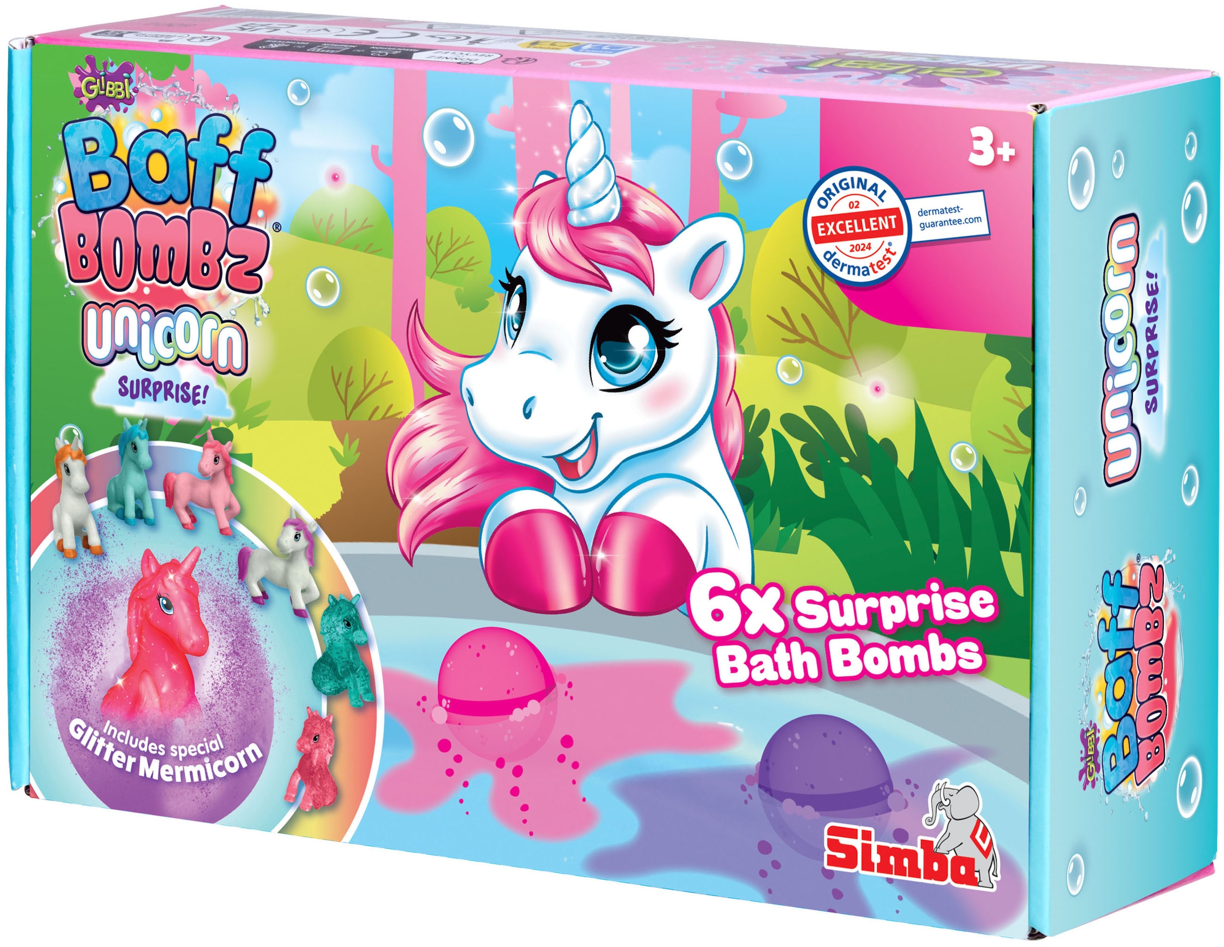 SIMBA Badespielzeug »Glibbi Unicorn Surprise« Badebomben