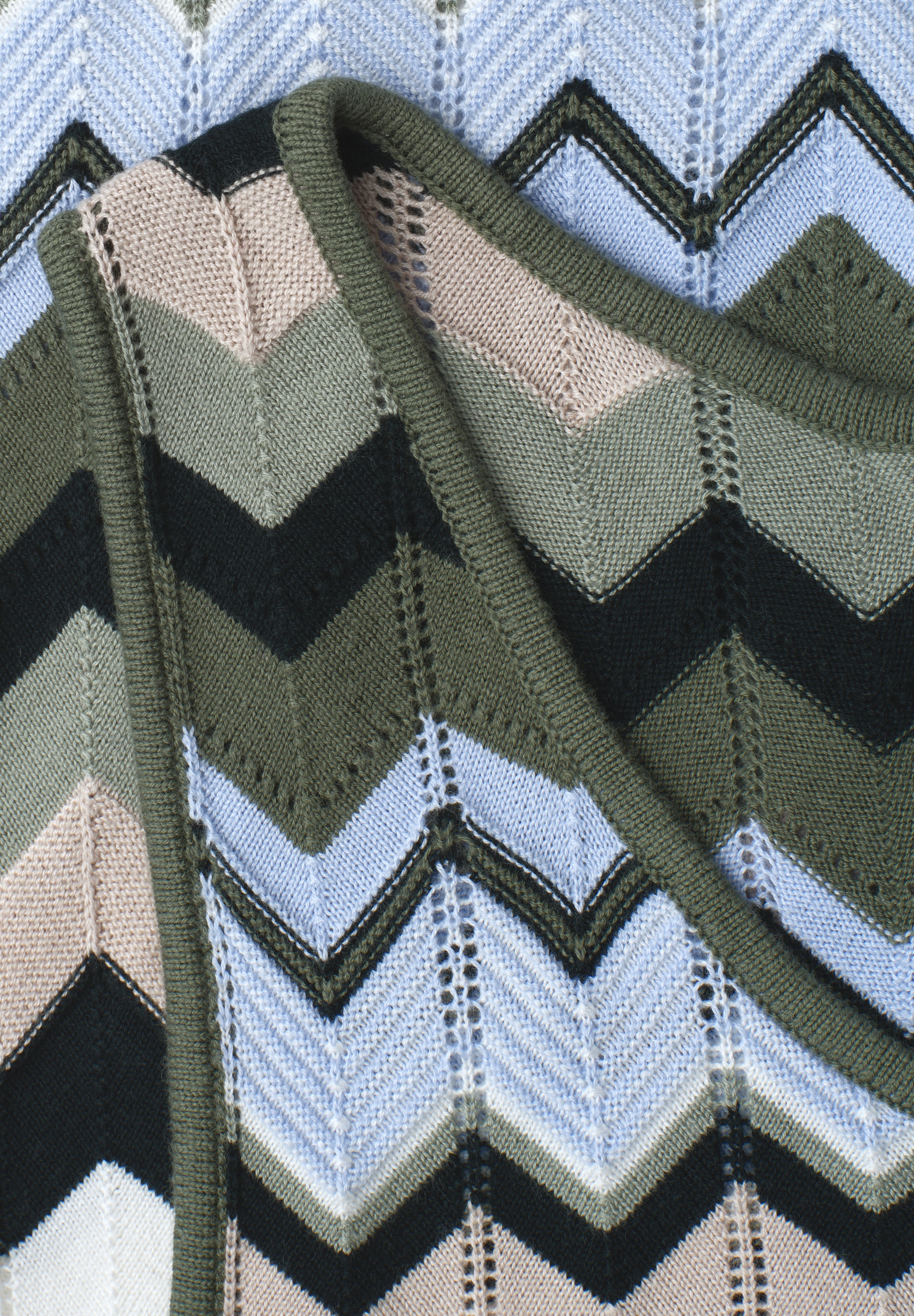 STREET ONE Stricktop Sommertop mit Zick-Zack-Muster