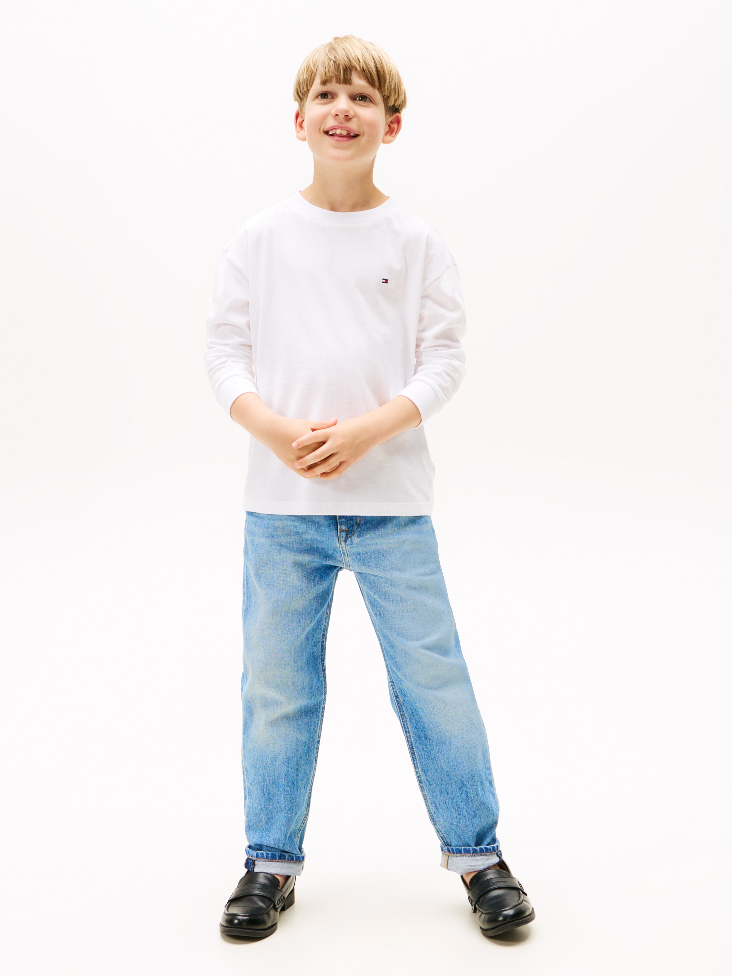 Tommy Hilfiger Langarmshirt »ESSENTIAL T-SHIRT LS«, für Kinder bis 16 Jahre, Markenlogo