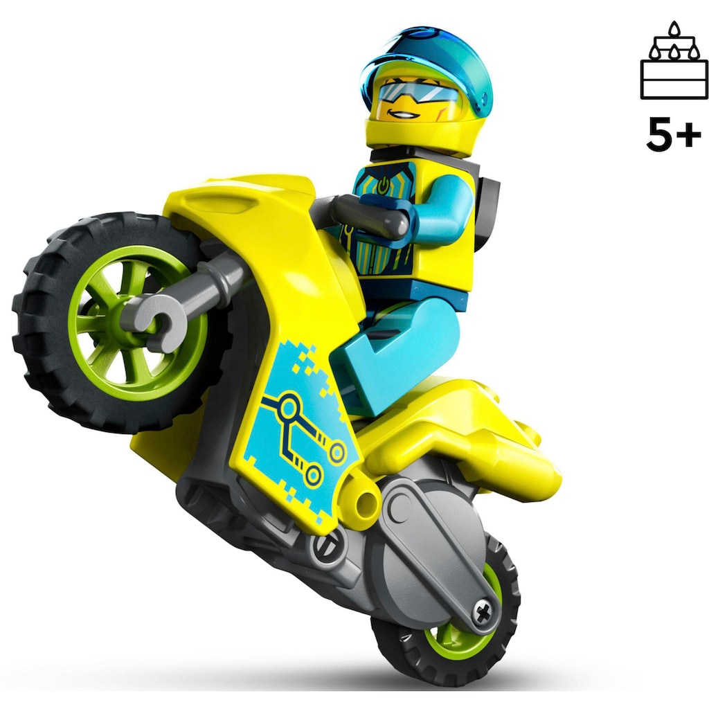 LEGO® Konstruktionsspielsteine »Cyber-Stuntbike (60358), LEGO® City«, (13 St.), Made in Europe