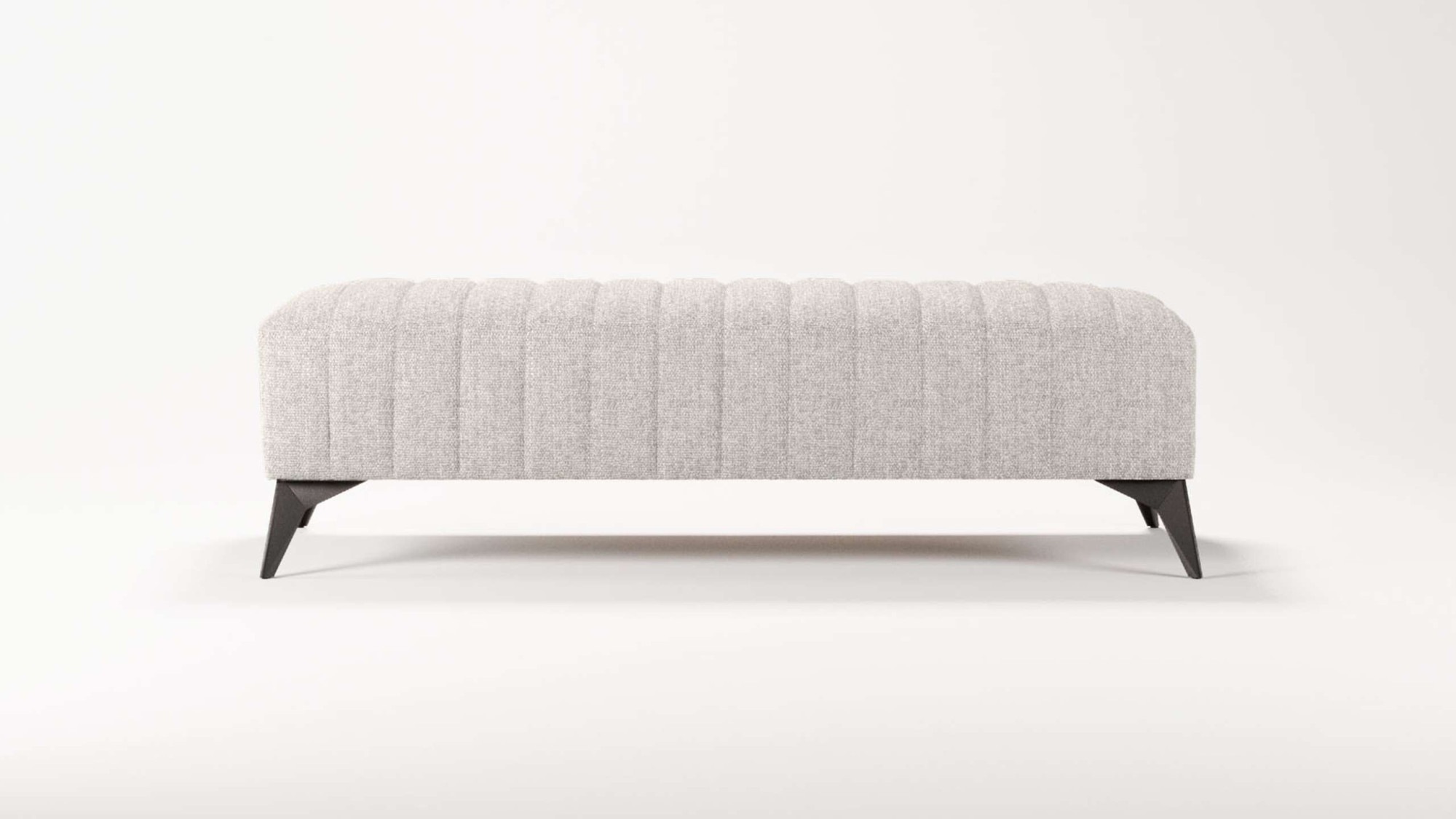 Places of Style Polsterhocker »MATTHEW Sitzhocker XXL, Maße B/T/H: 140/60/43 cm«, Steppung, belastbar bis 180 kg