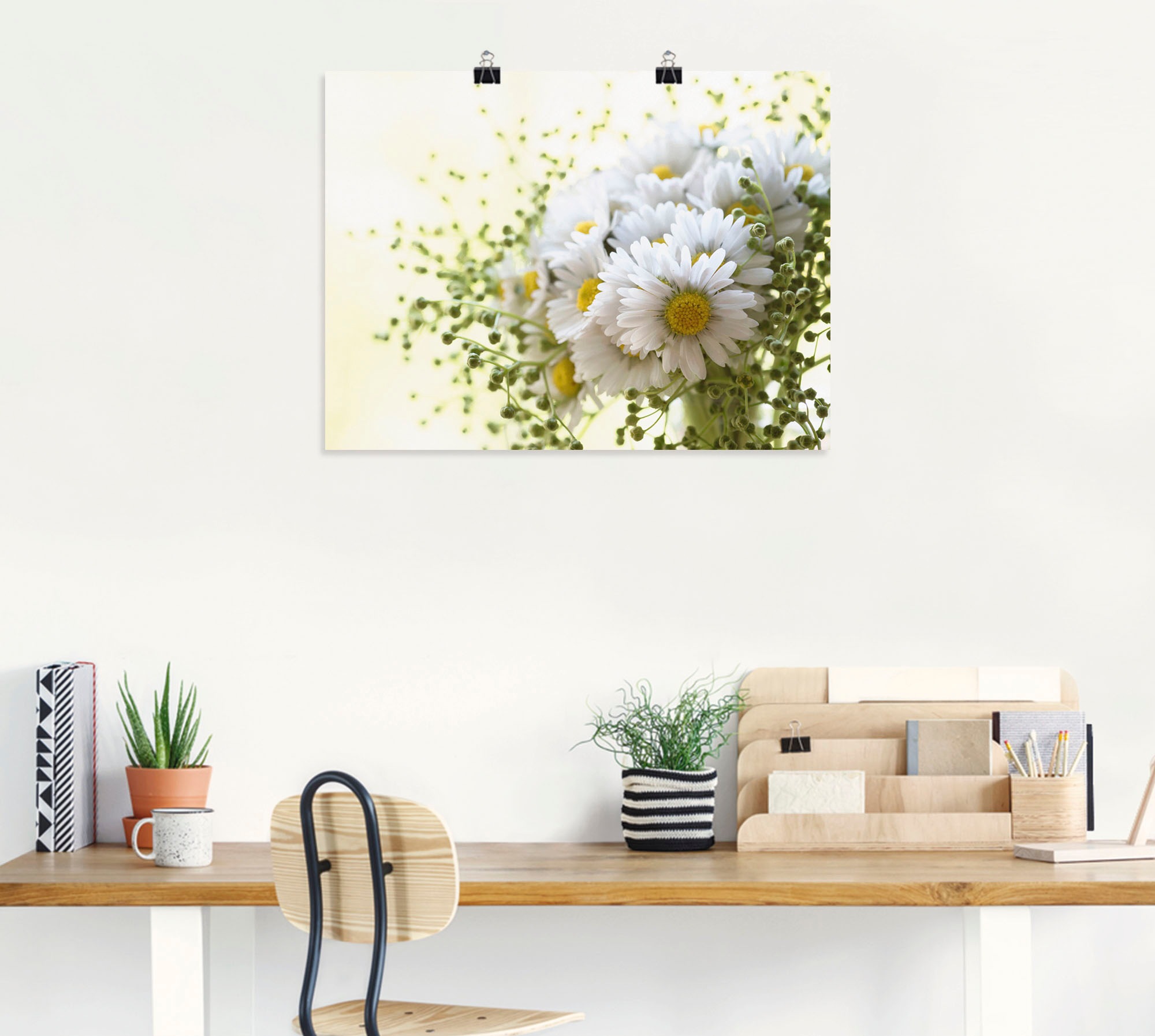Artland Wandbild »Gänseblümchen und Hofstaat«, Blumen, (1 St.), als Leinwandbild, Poster, Wandaufkleber in verschied. Größen