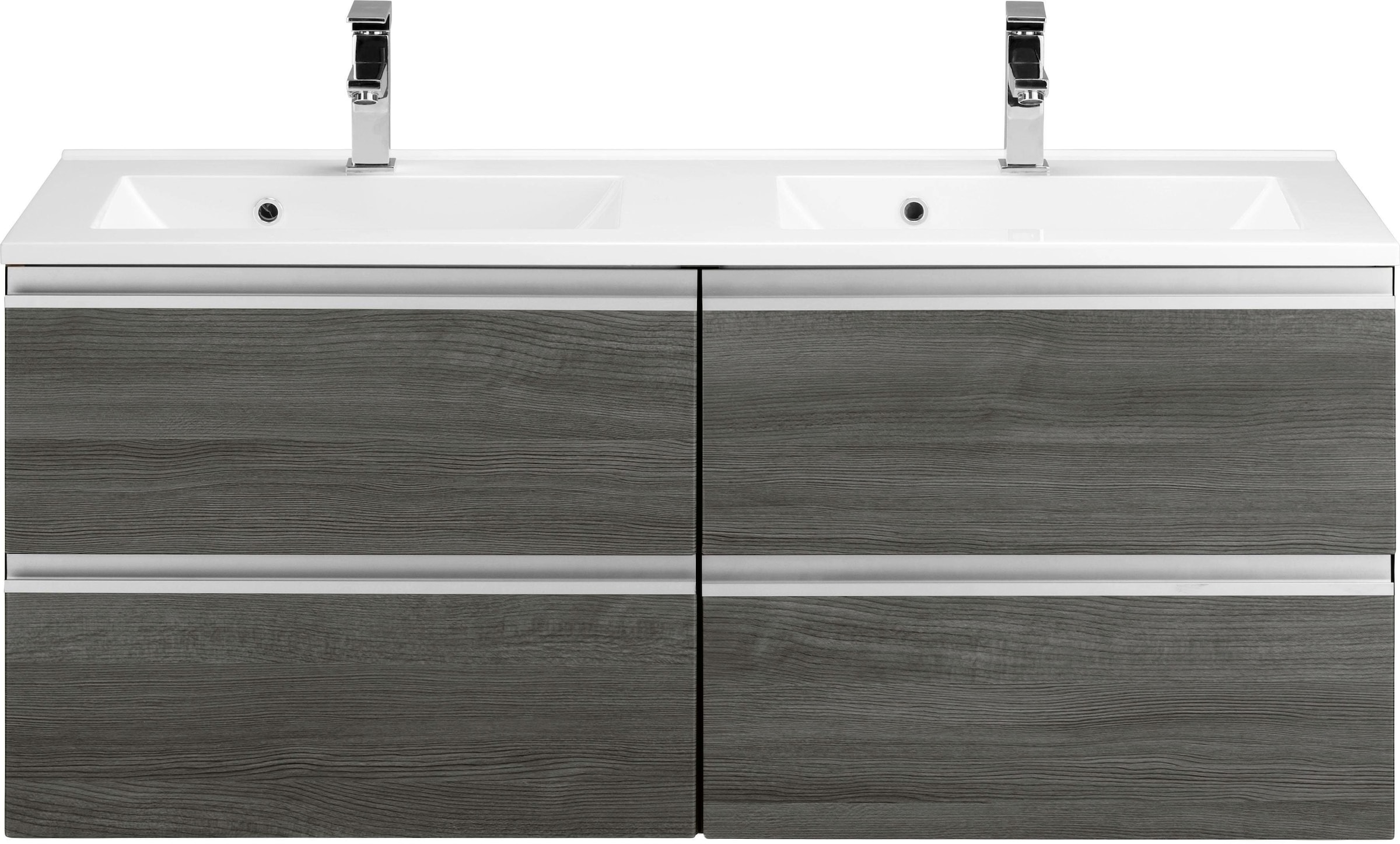 welltime Waschbeckenunterschrank »Ohio«, Badmöbel, Waschtisch inkl. Waschbecken, Breite 120 cm