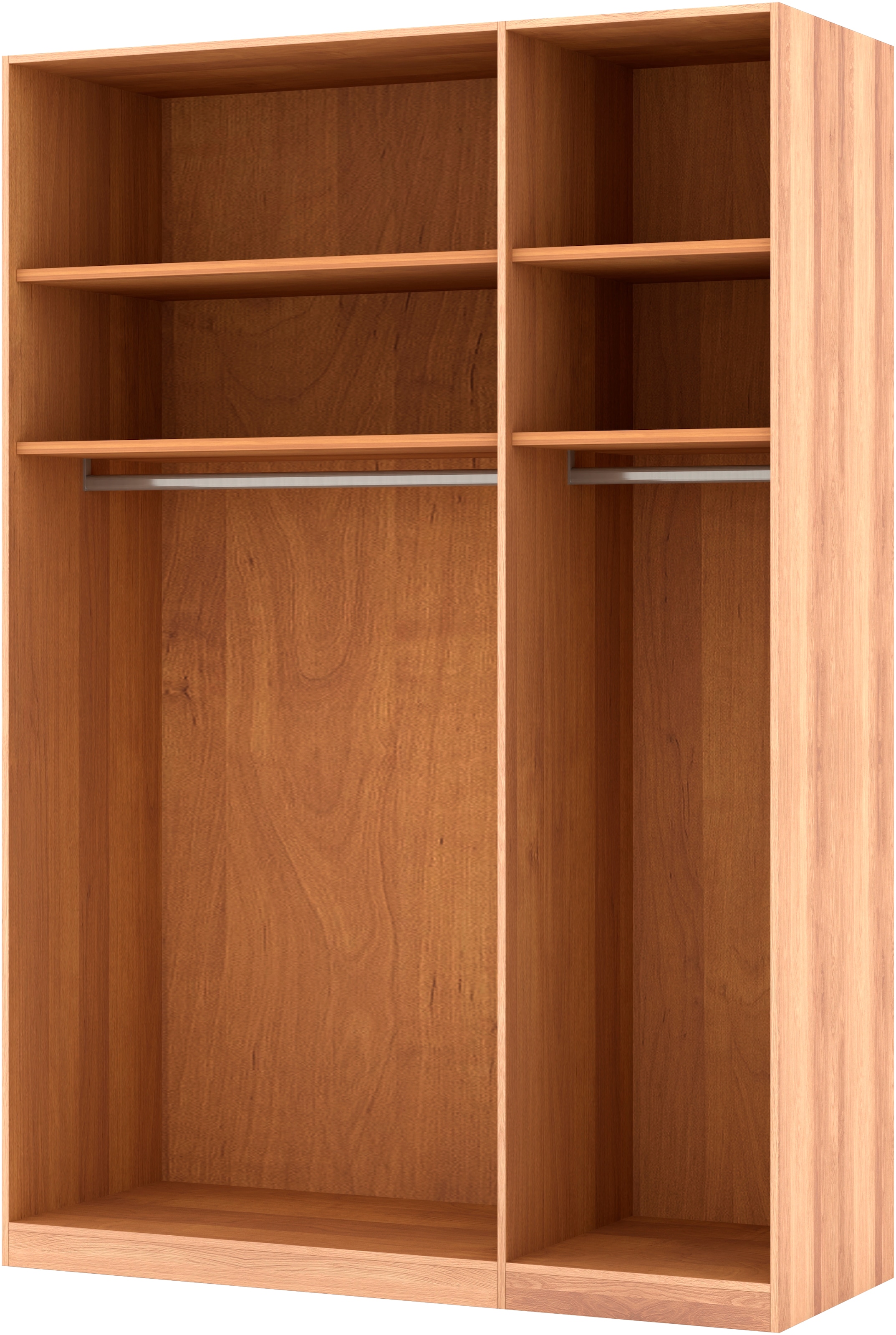 Musterring Drehtürenschrank »Sorrent, Kleiderschrank, teilmassiv Eiche«, (mit Türdämpfern, in 5 Breiten & 2 Höhen, extra Böden, MADE IN GERMANY), Türen in Eiche massiv mit Absetzung in Schiefer, verschiedene Maße