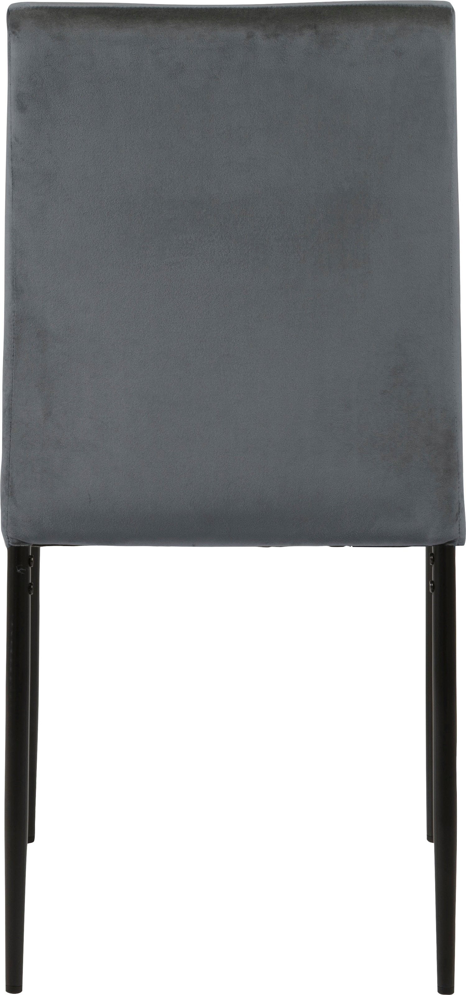 ACTONA GROUP Esszimmerstuhl »Doris«, (Set), 2 St., Polyester, mit lebendigem Stoff, schlanke, schwarze Metallbeine