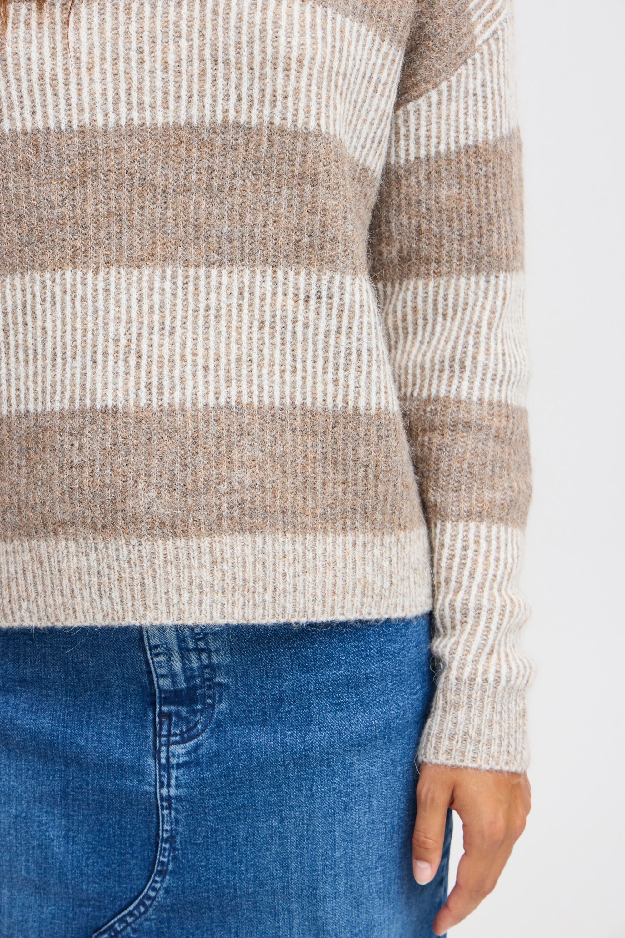 Ichi Strickfleece-Pullover »Strickpullover IHKAMARA LS13«