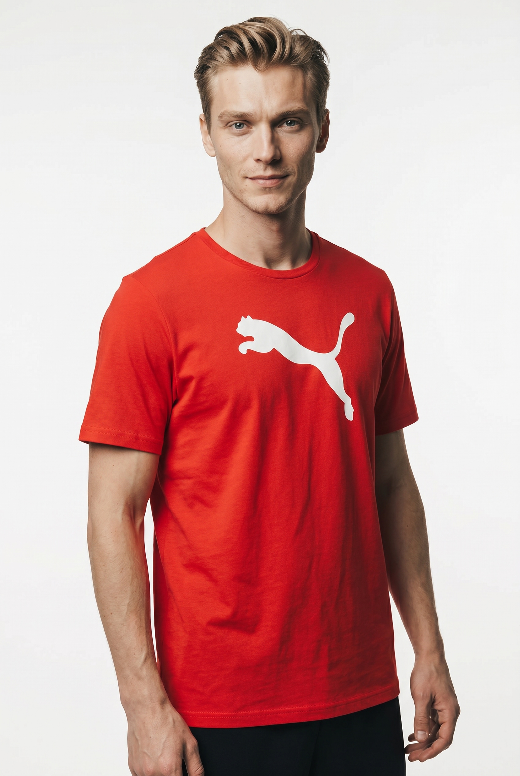 PUMA Fußballtrikot »TEAMRISE LOGO JERSEY COTTON« für Fußball, Kurzarm, sportlicher Stil, aus Baumwolle