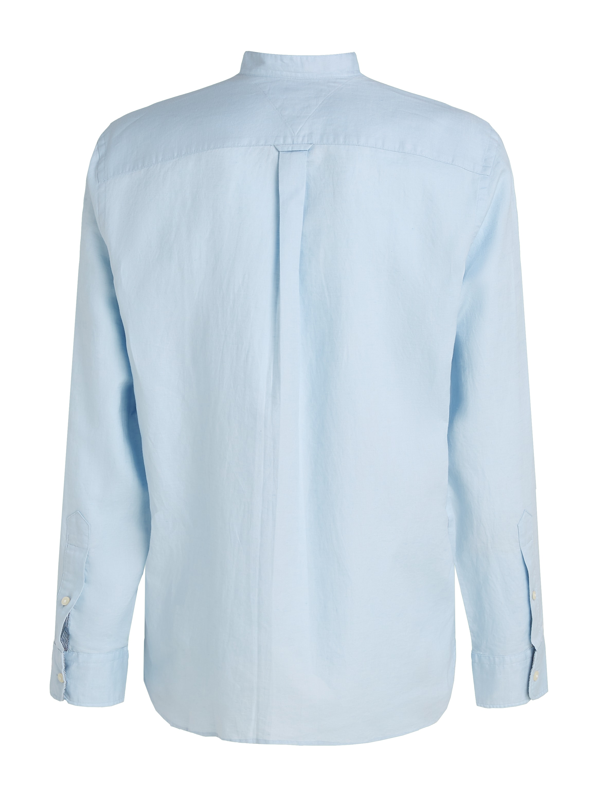 Tommy Hilfiger Langarmhemd »LINEN BLEND MAO COLLAR SHIRT«
