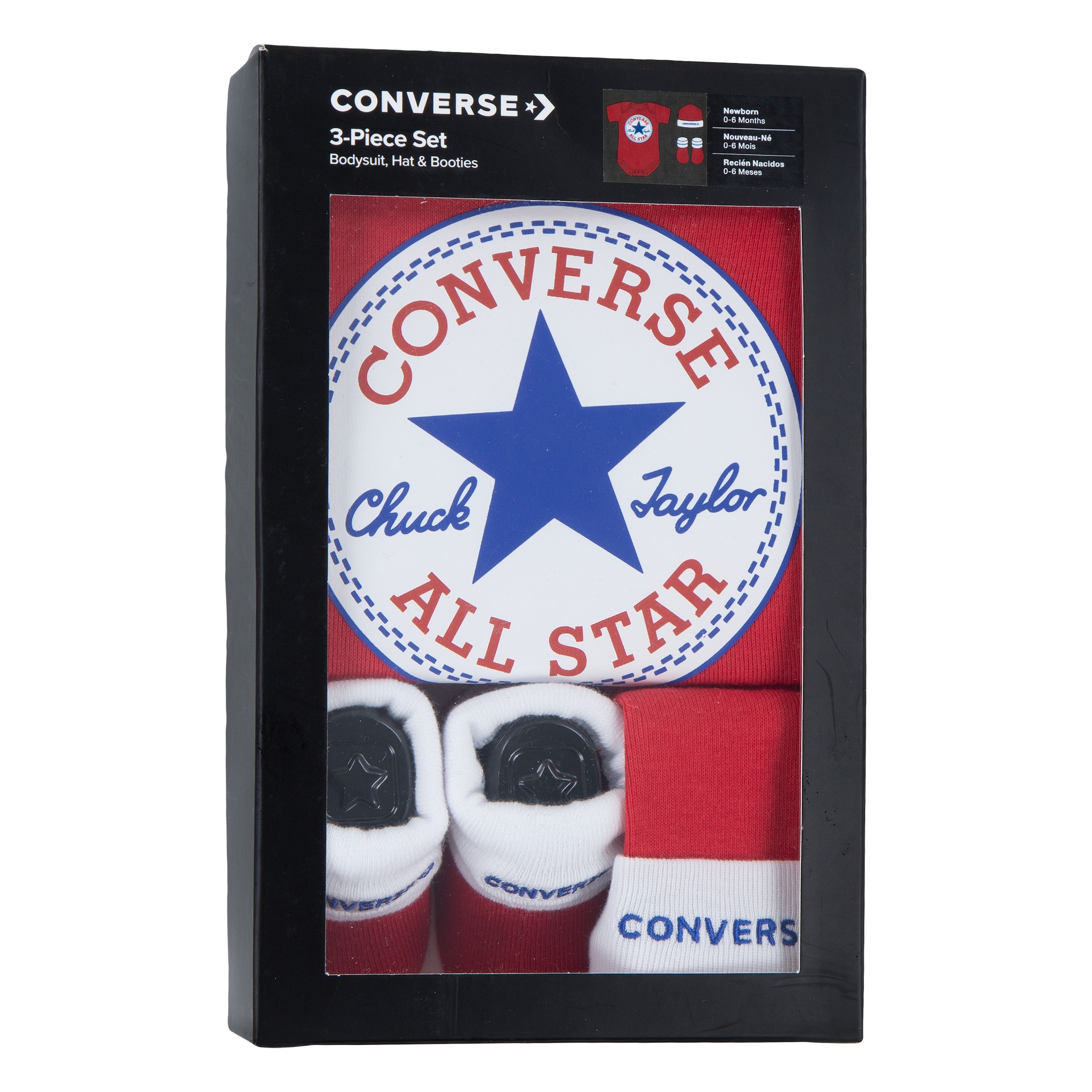 Converse Erstausstattungspaket »CLASSIC CTP INFANT HAT BODYSUIT BOO«