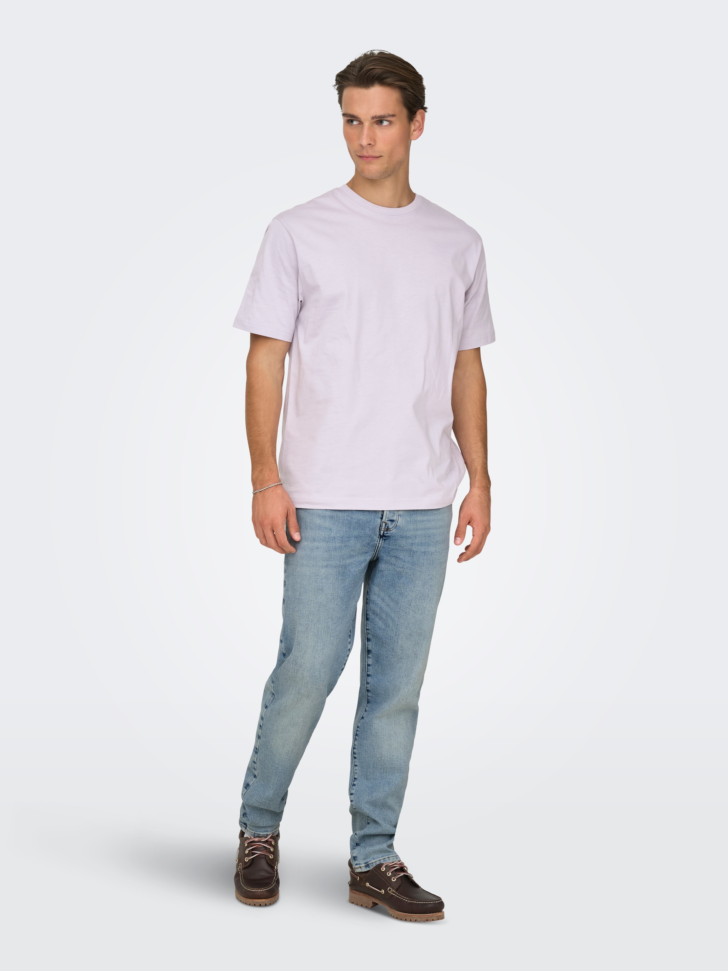 ONLY & SONS Rundhalsshirt »ONSFRED RLX SS TEE« Baumwolle, relaxed fit