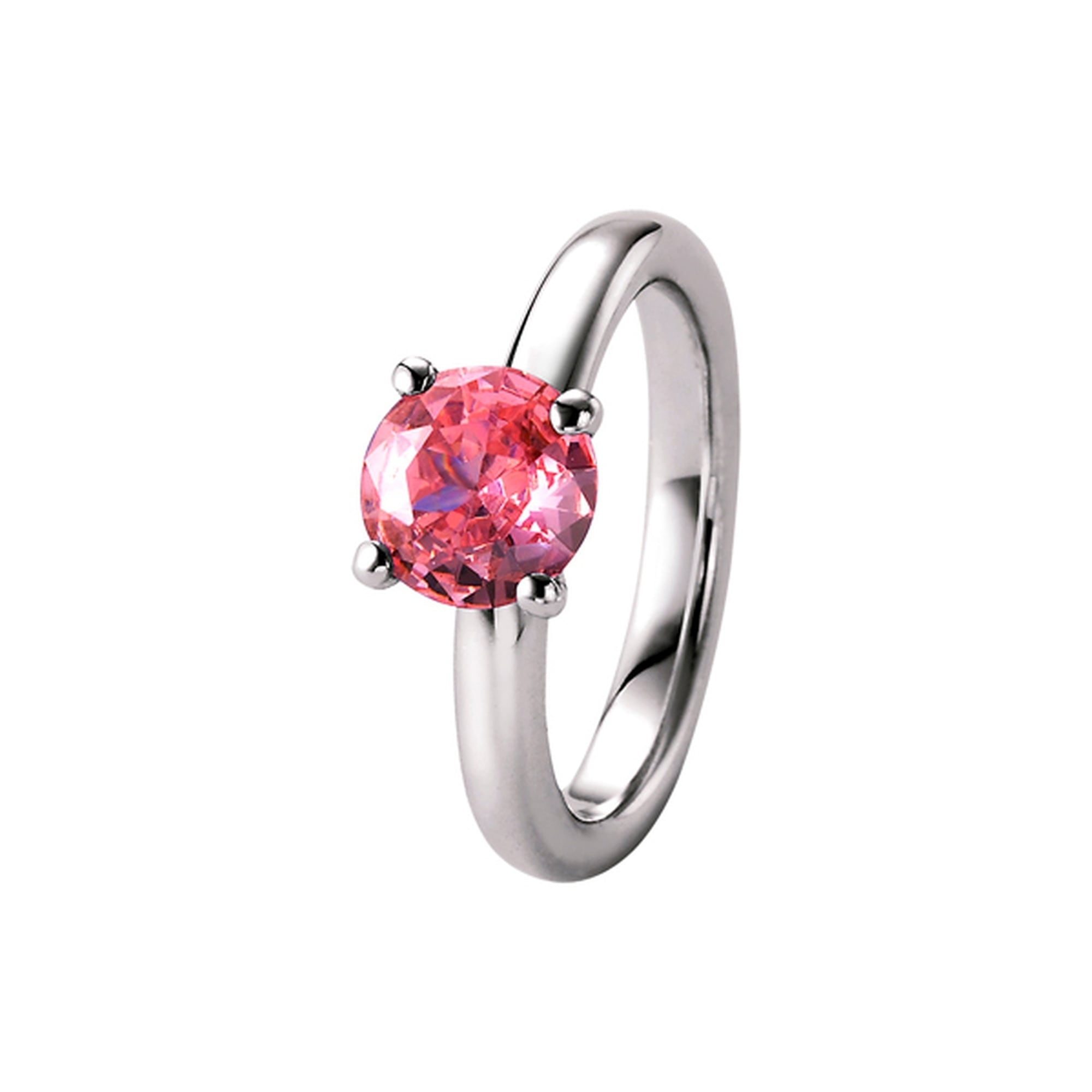 Silberring »Ring mit rosa Zirkonia, Silber 925«