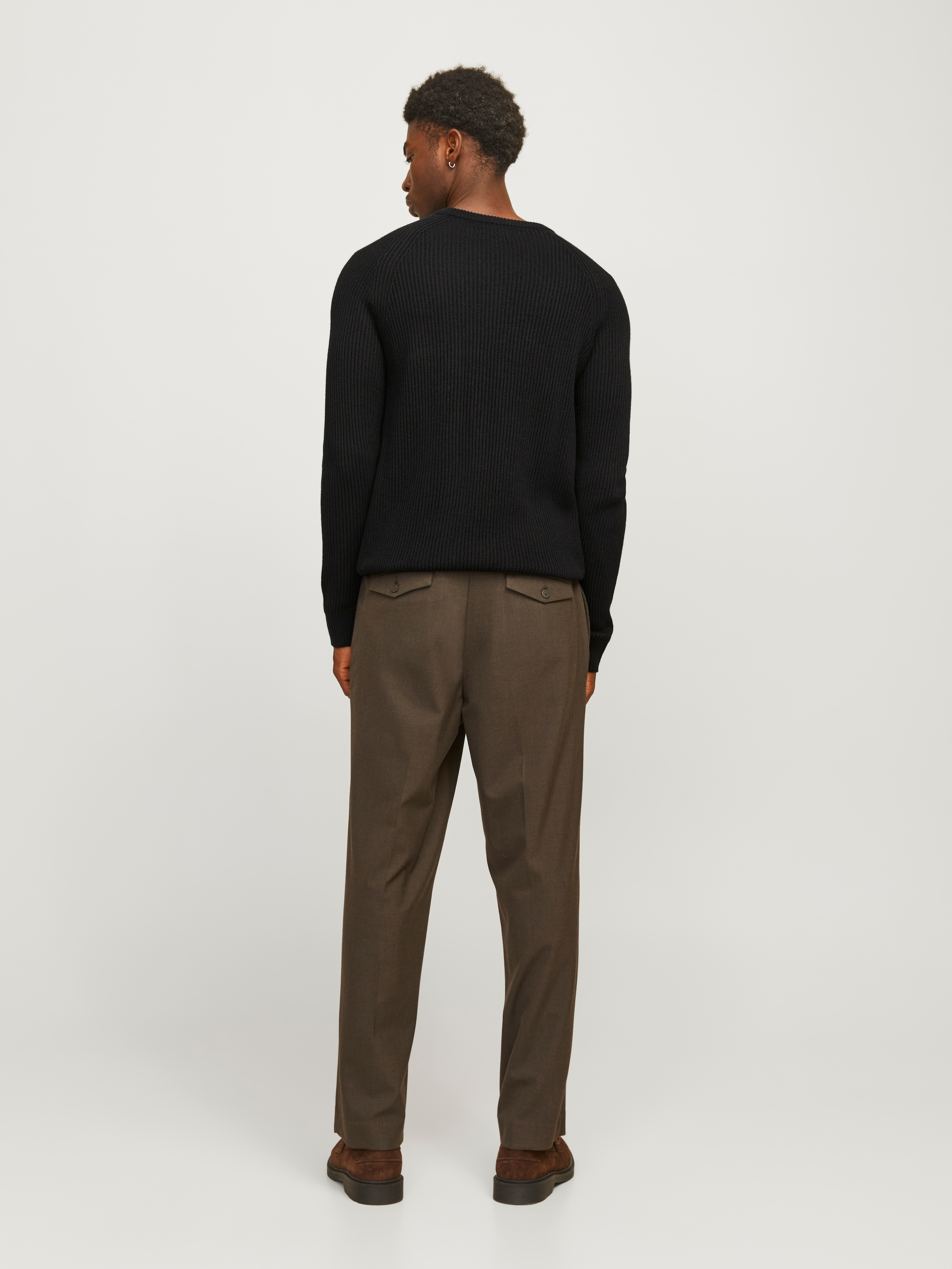 Jack & Jones Rundhalspullover »JJPANNEL KNIT CREW NECK AW24«