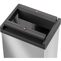 Hailo Mülleimer »Big-Box Swing L«, 1 Behälter, 35 Liter, Stahlblech, Abfallbox mit selbstschließendem Schwingdeckel