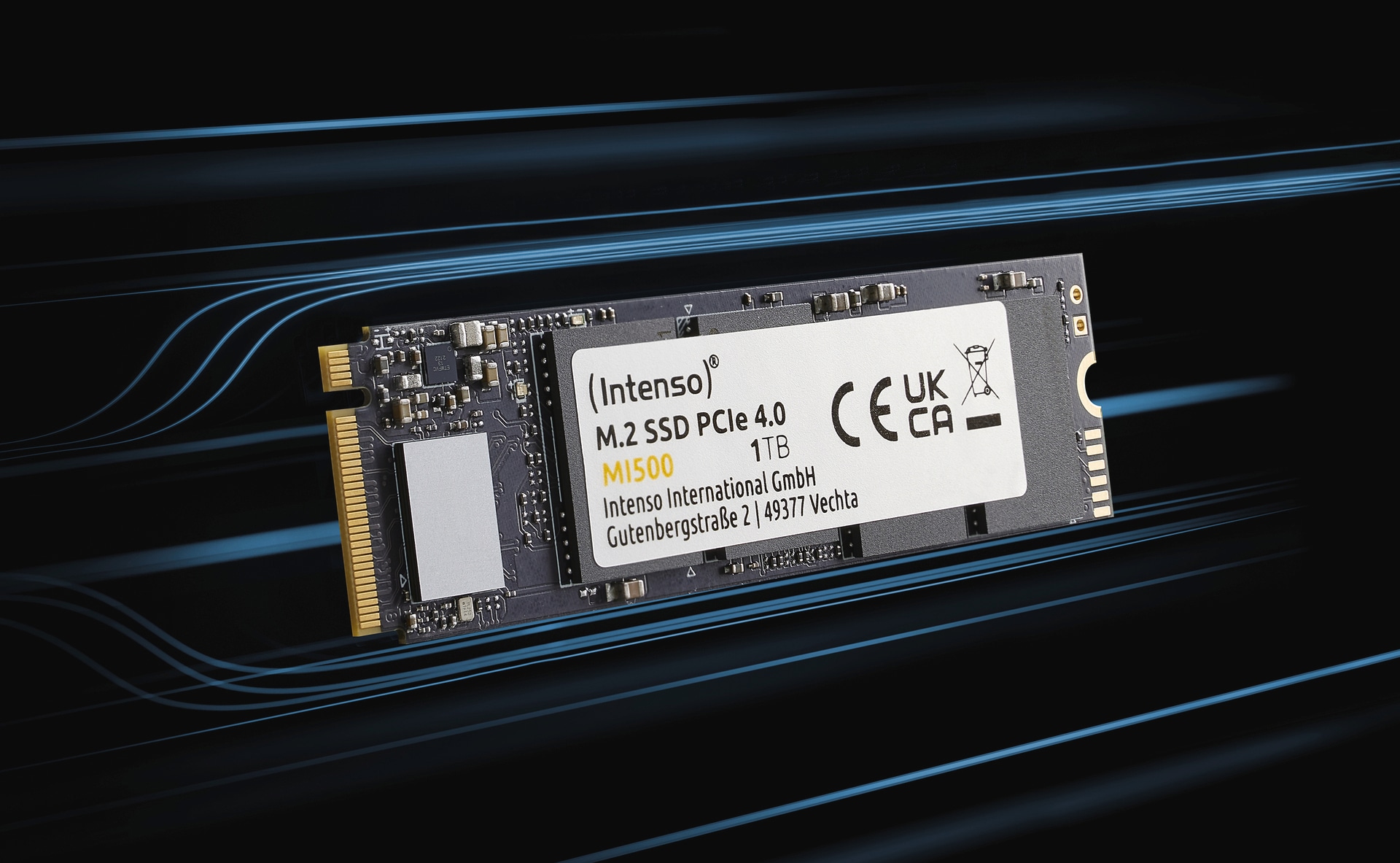 Intenso SSD-Festplatte »M.2 SSD PCIe 2 TB MI500«, Anschluss M.2 PCIe 4.0