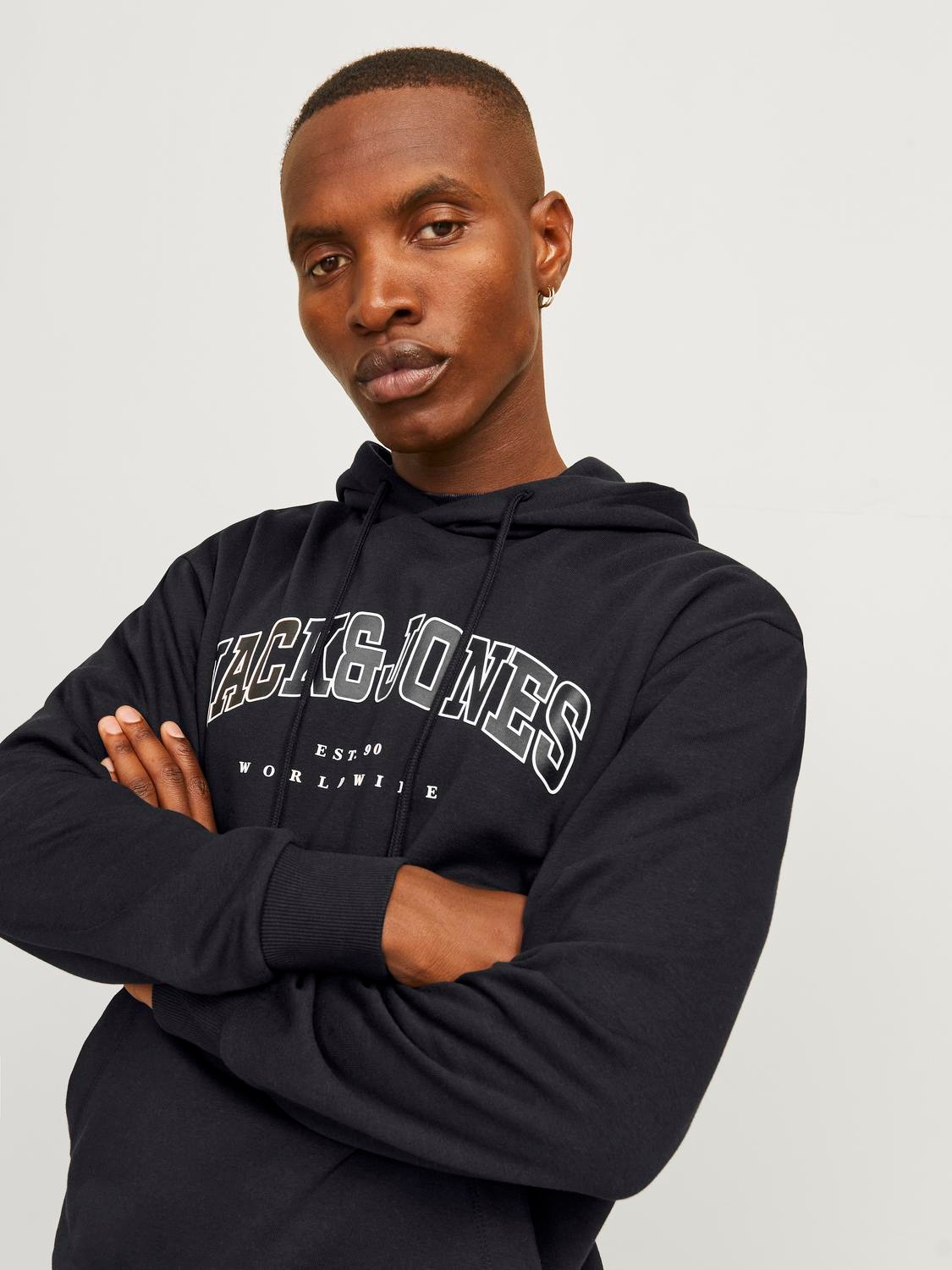 Jack & Jones Kapuzensweatshirt »JJECALEB VARSITY SWEAT HOOD NOOS«