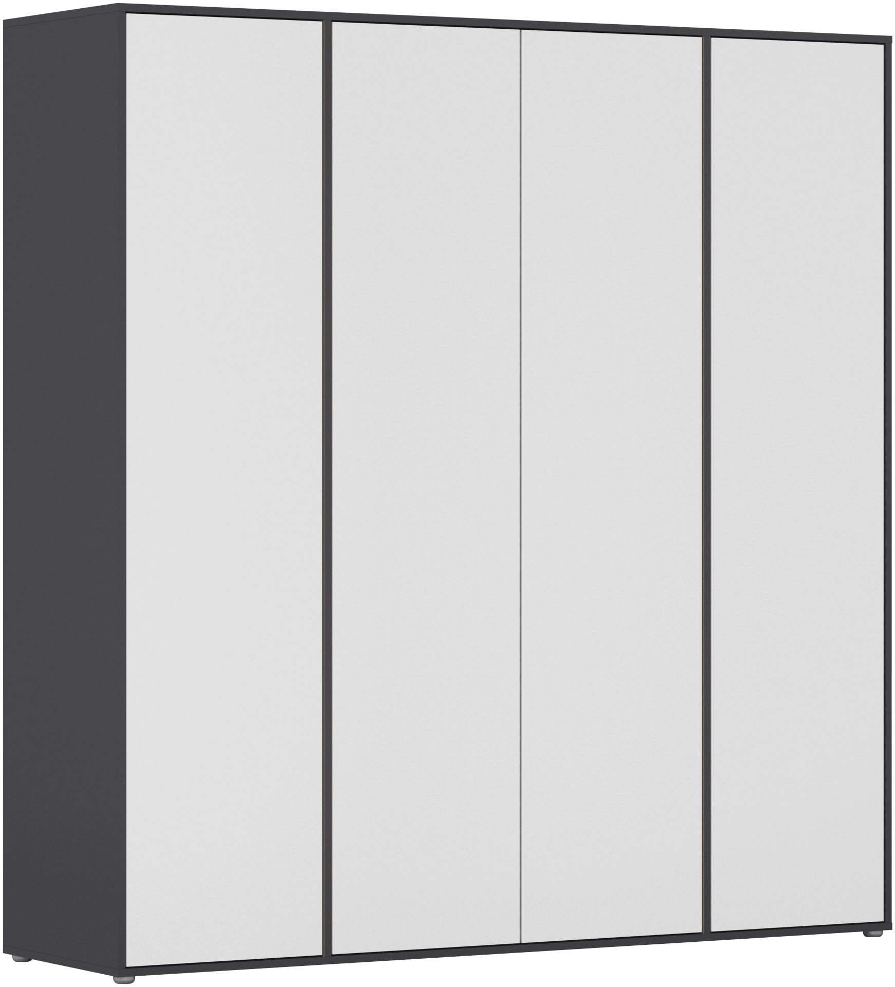 rauch Drehtürenschrank »Kleiderschrank Schrank Garderobe Wäscheschrank NABILA viel Stauraum«, (in 3 verschiedenen Ausstattungen BASIC/CLASSIC/PREMIUM), in 2 Breiten mit Push-to-Open Funktion TOPSELLER MADE IN GERMANY