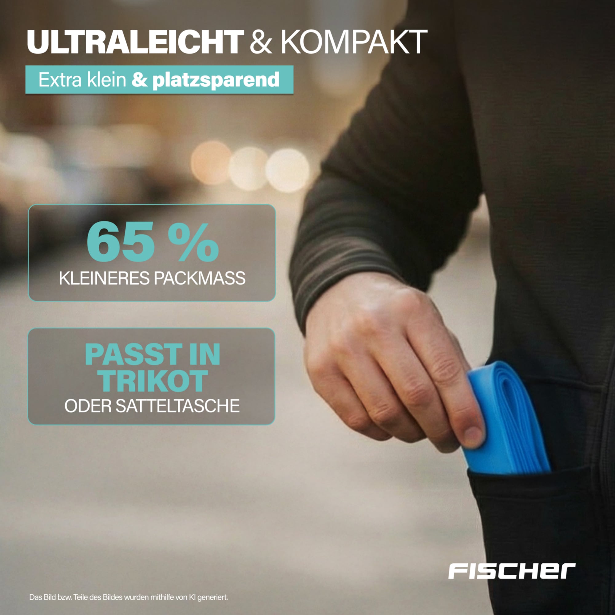 FISCHER Fahrrad Fahrradschlauch »TPU-Schlauch Road 28" 25/32-622«