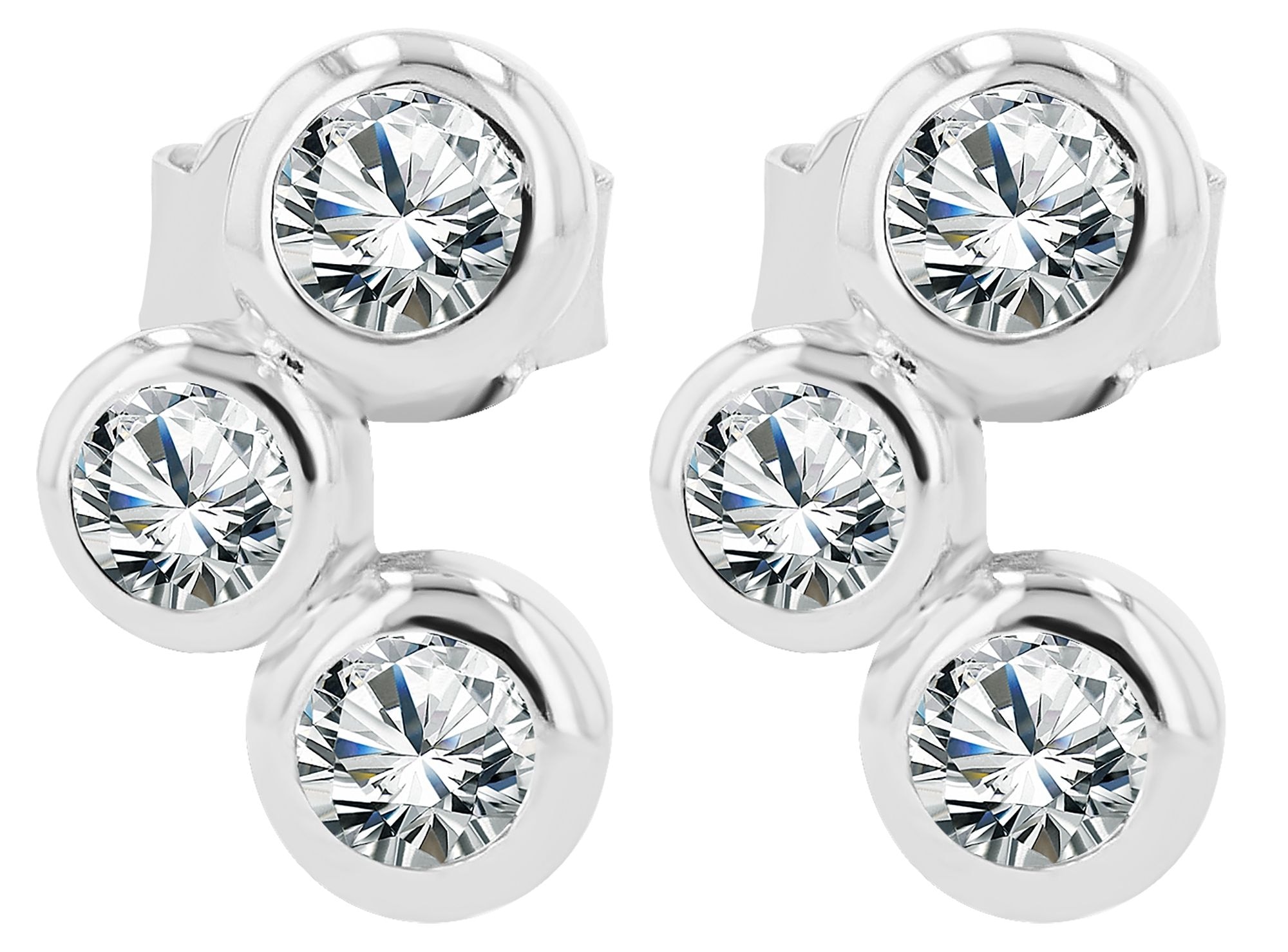 Adelia´s Paar Ohrstecker »Damen Ohrringe ¿ Ohrstecker aus 925 Silber«
