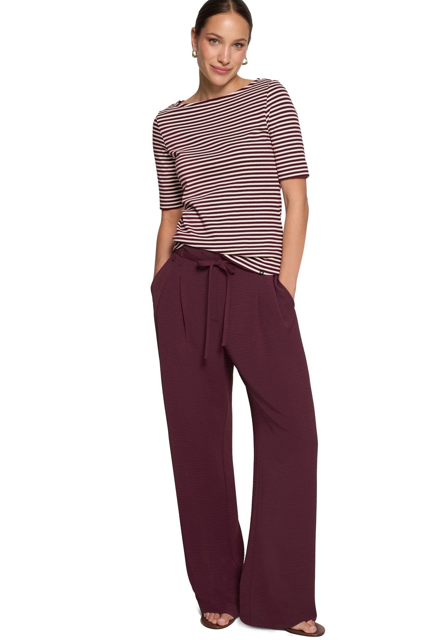 Zero 3/4-Arm-Shirt »Basic Shirt mit U-Boot-Ausschnitt«