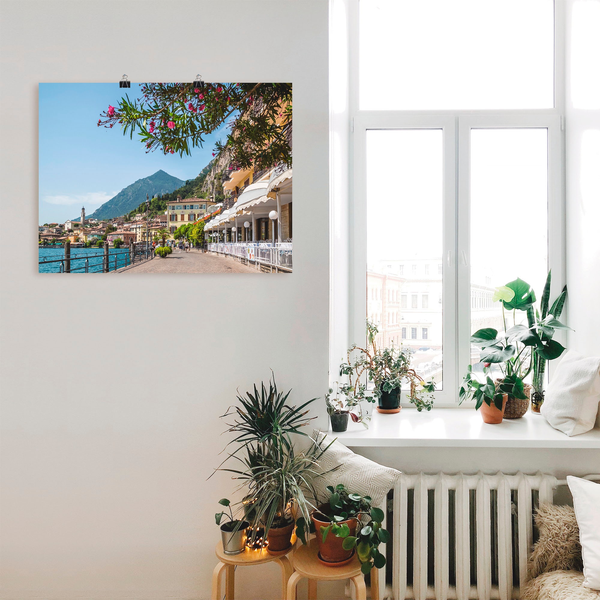 Artland Wandbild »Gardasee Limone sul Garda I« Europa 1 Stk. tlg. als Leinwandbild, Poster in verschied. Größen